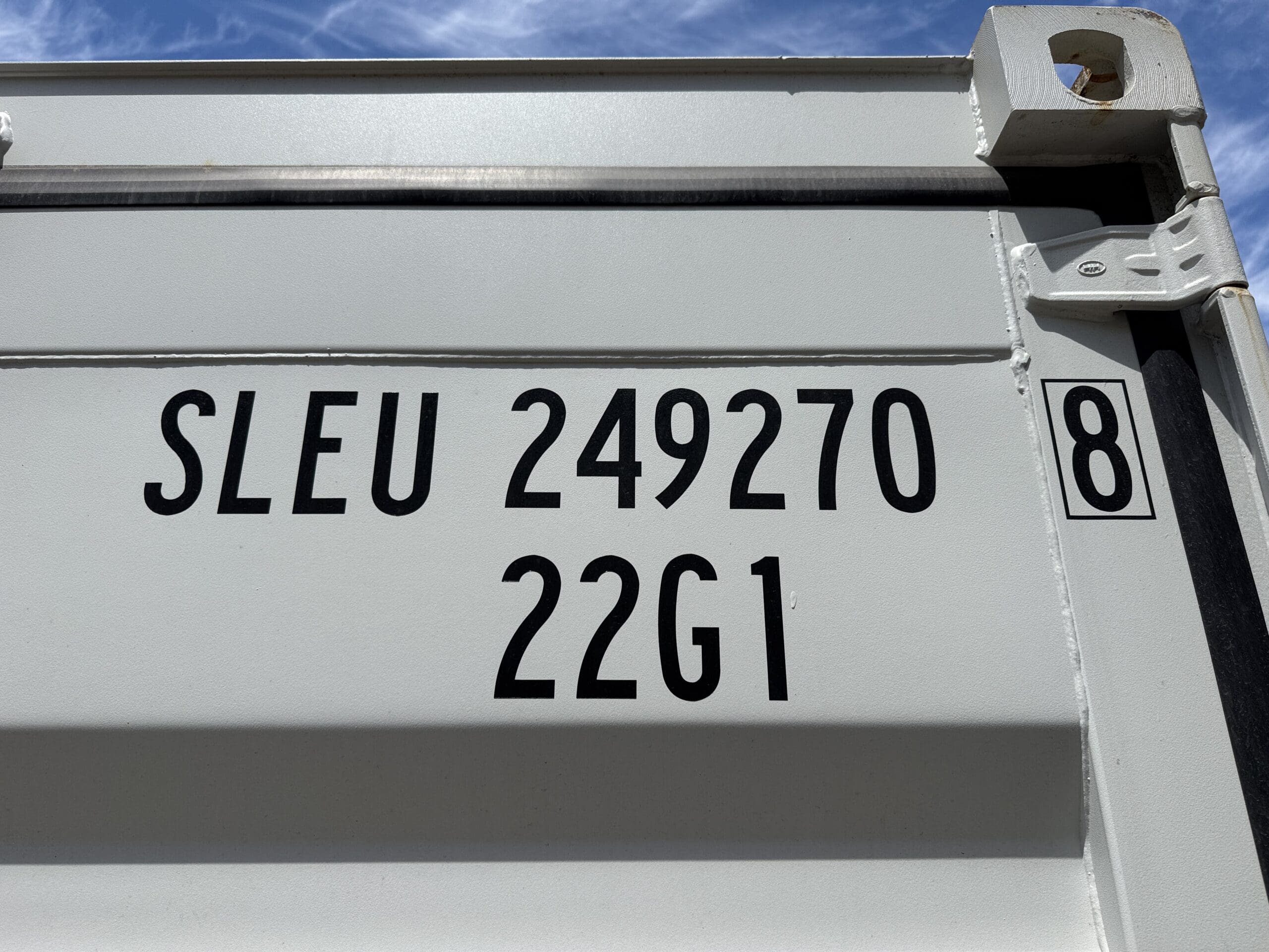 20ft New Shipping Container – Wind & Watertight – Gray — 20ft — new (image 2 of 12)