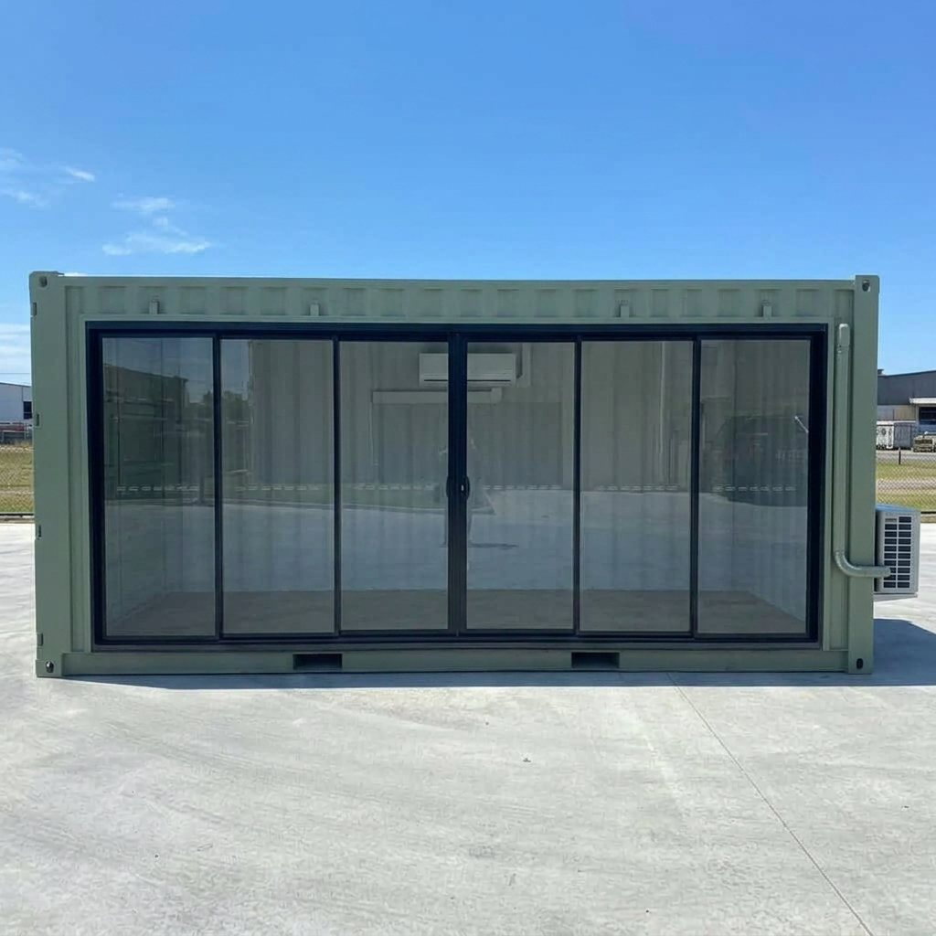 Modified 20FT container office with Glass door & AC — 20ft — new (image 6 of 6)