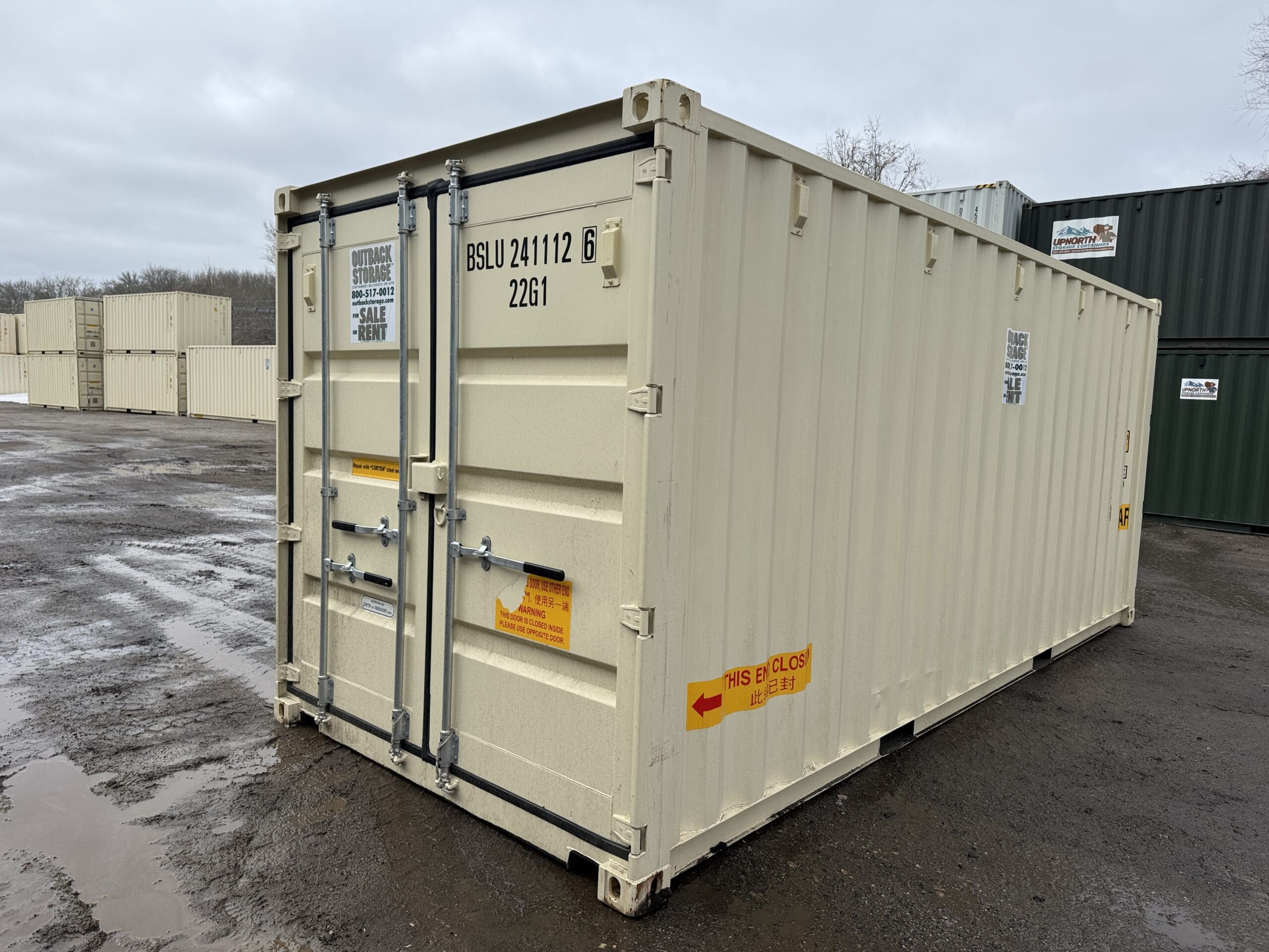 20ft New Shipping Container – Wind & Watertight – Beige — 20ft — new (image 12 of 12)