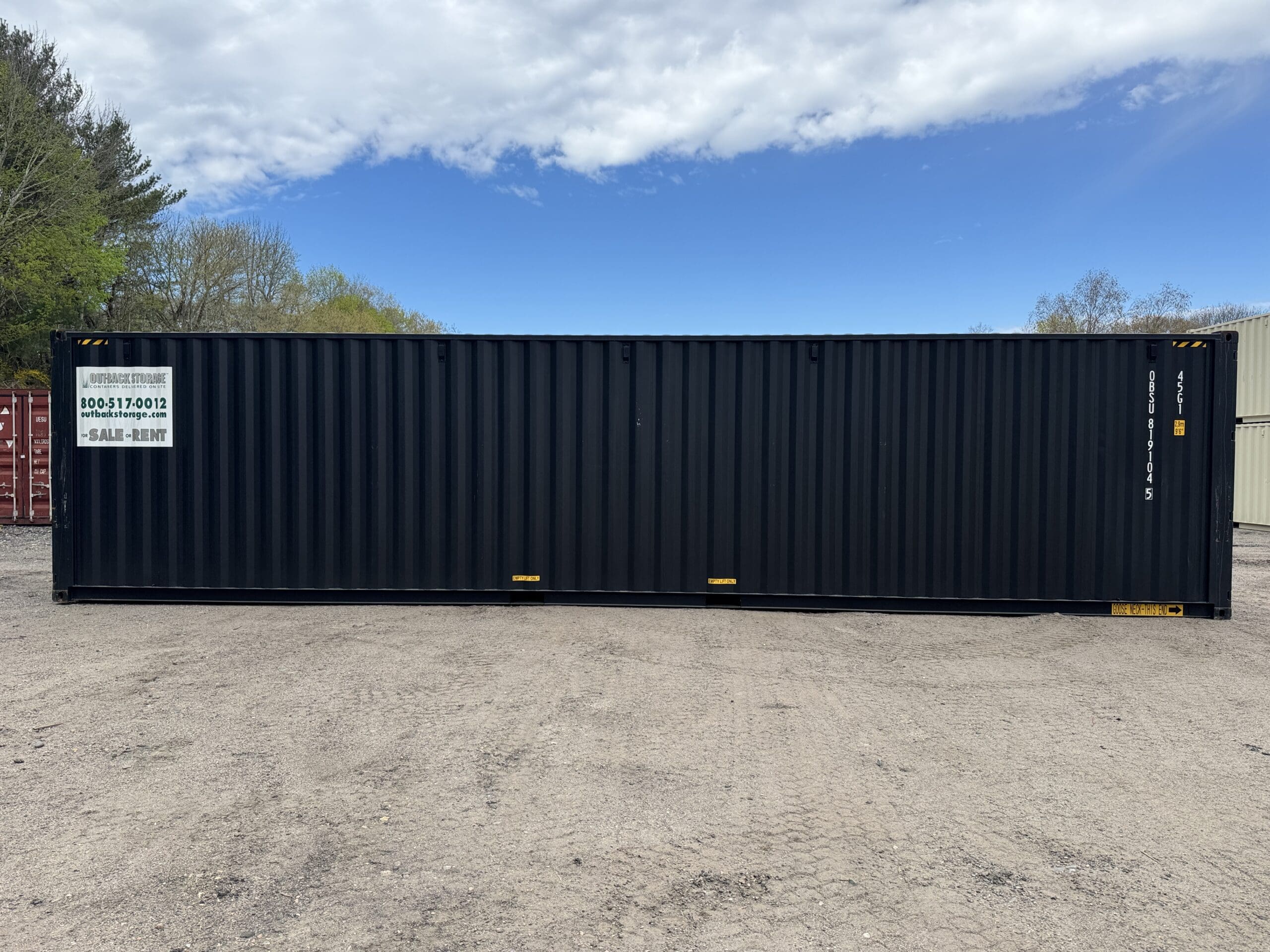 40ft New High Cube Shipping Container – Wind & Watertight – Black — 40ft — new (image 12 of 12)