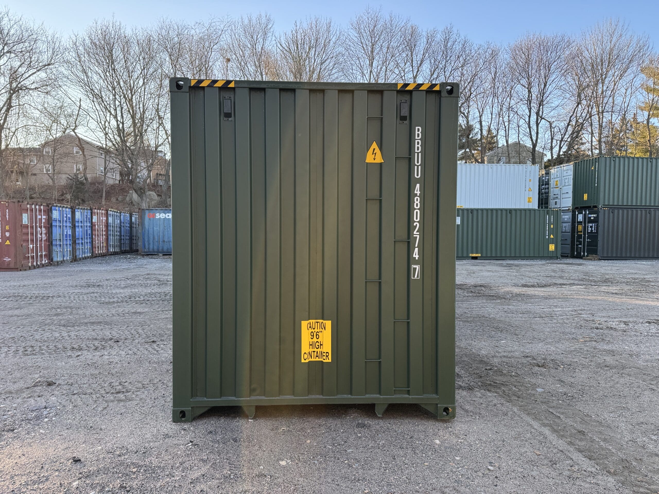 40ft New High Cube Shipping Container – Wind & Watertight – Green — 40ft — new (image 10 of 12)