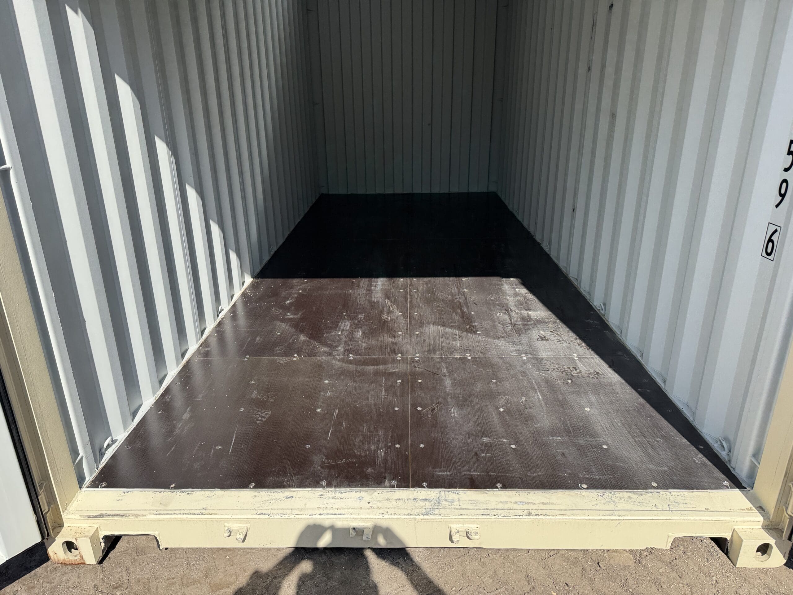 20ft New Shipping Container – Wind & Watertight – Beige — 20ft — new (image 9 of 12)