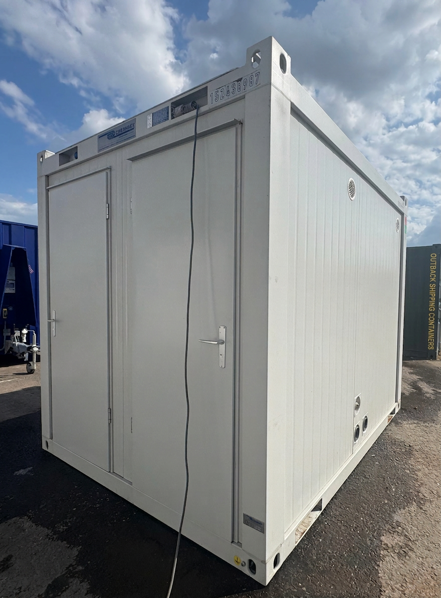 4 Bay Toilet Block — 4 WCs — 10 x 8 ft NEW Portable — 4 Toilets, 4 Basins — Grey — No 795 — product gallery image 6 of 14