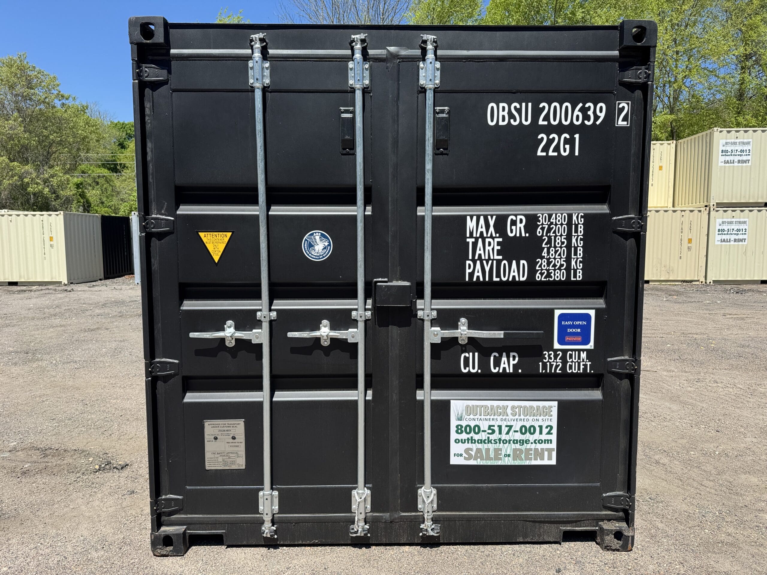 20ft New Shipping Container – Wind & Watertight – Black — 20ft — new (image 3 of 12)
