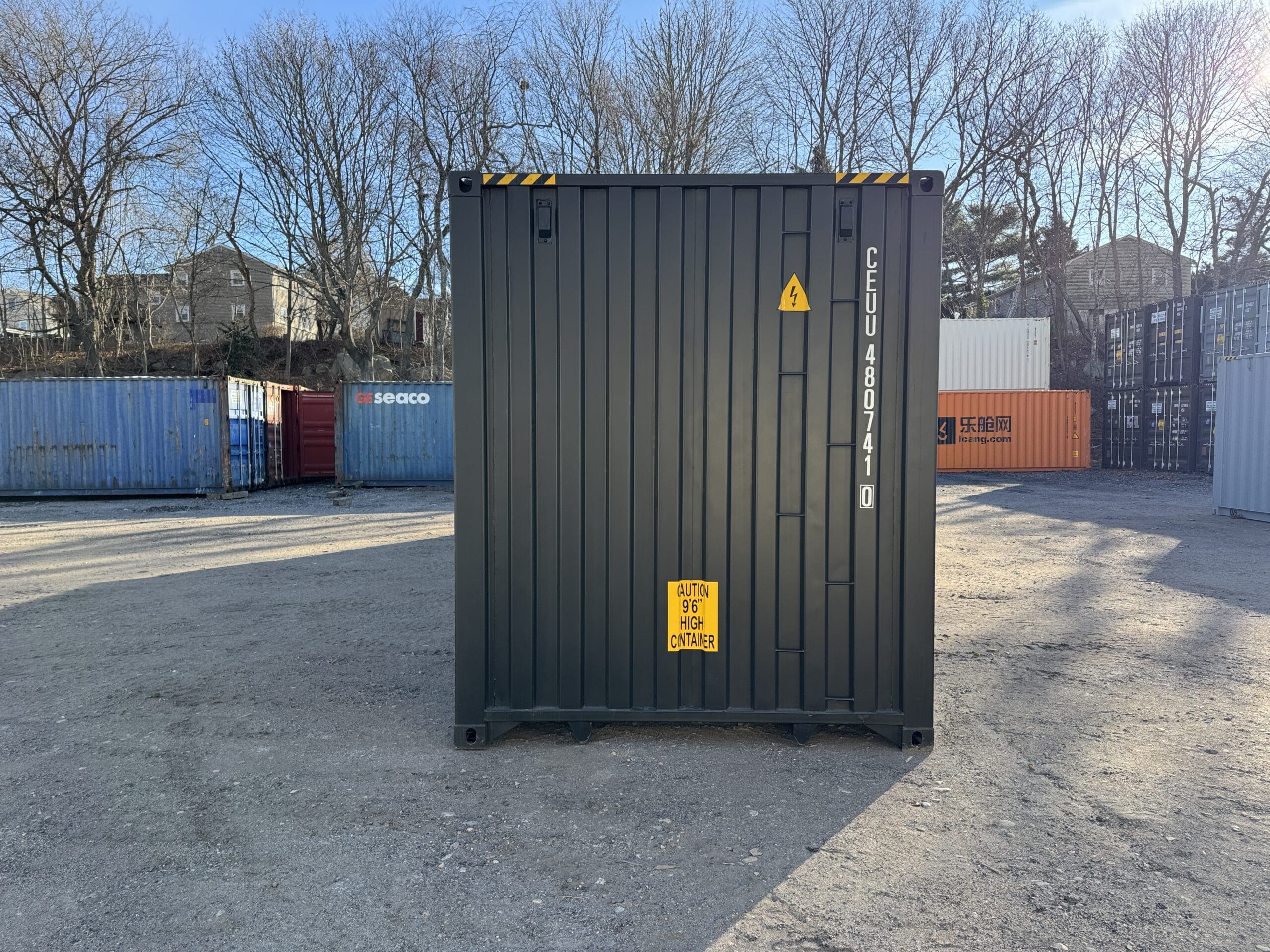 40ft New High Cube Shipping Container – Wind & Watertight – Black — 40ft — new (image 11 of 12)