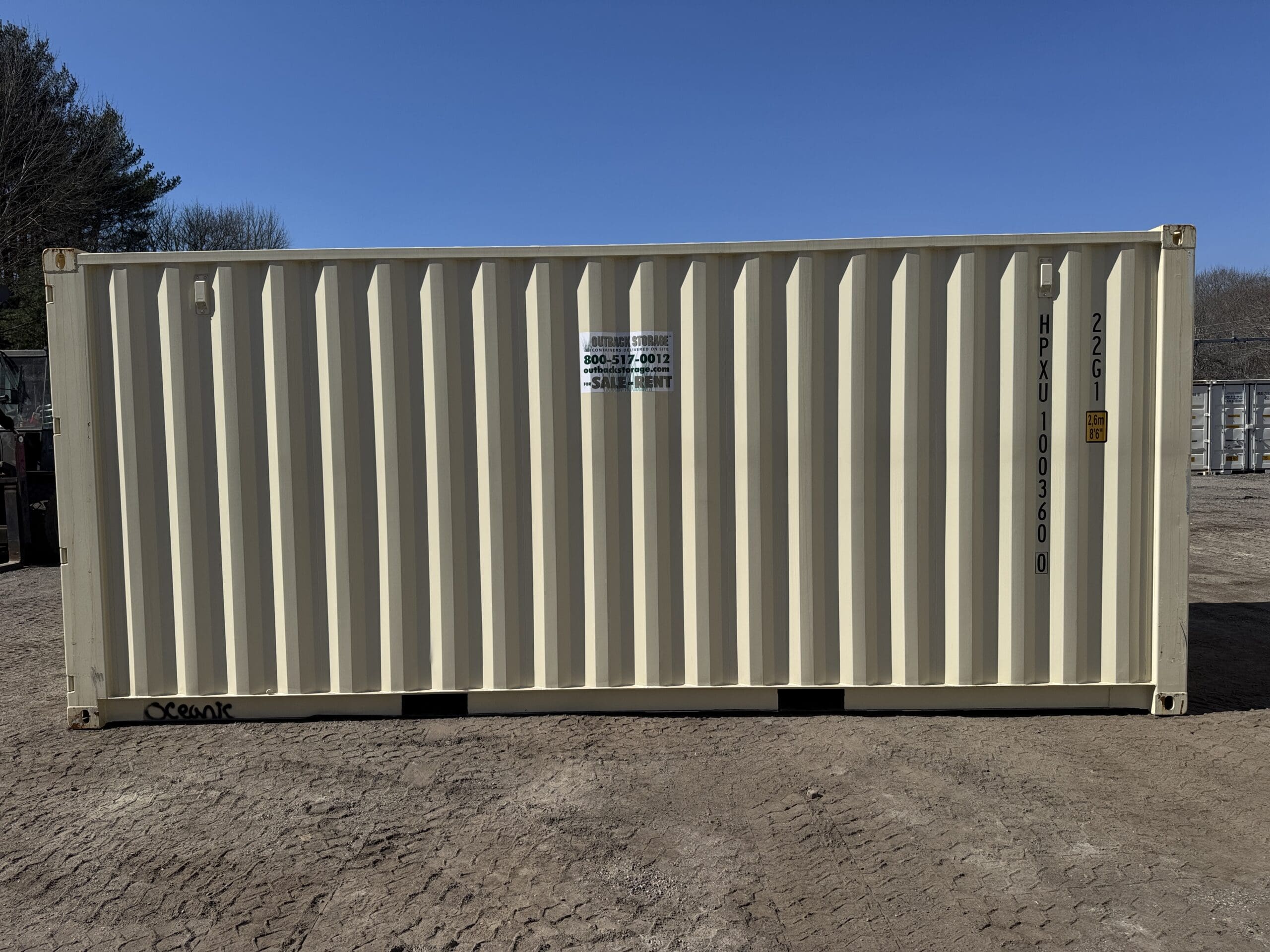 20ft New Shipping Container – Wind & Watertight – Beige — 20ft — new (image 10 of 12)
