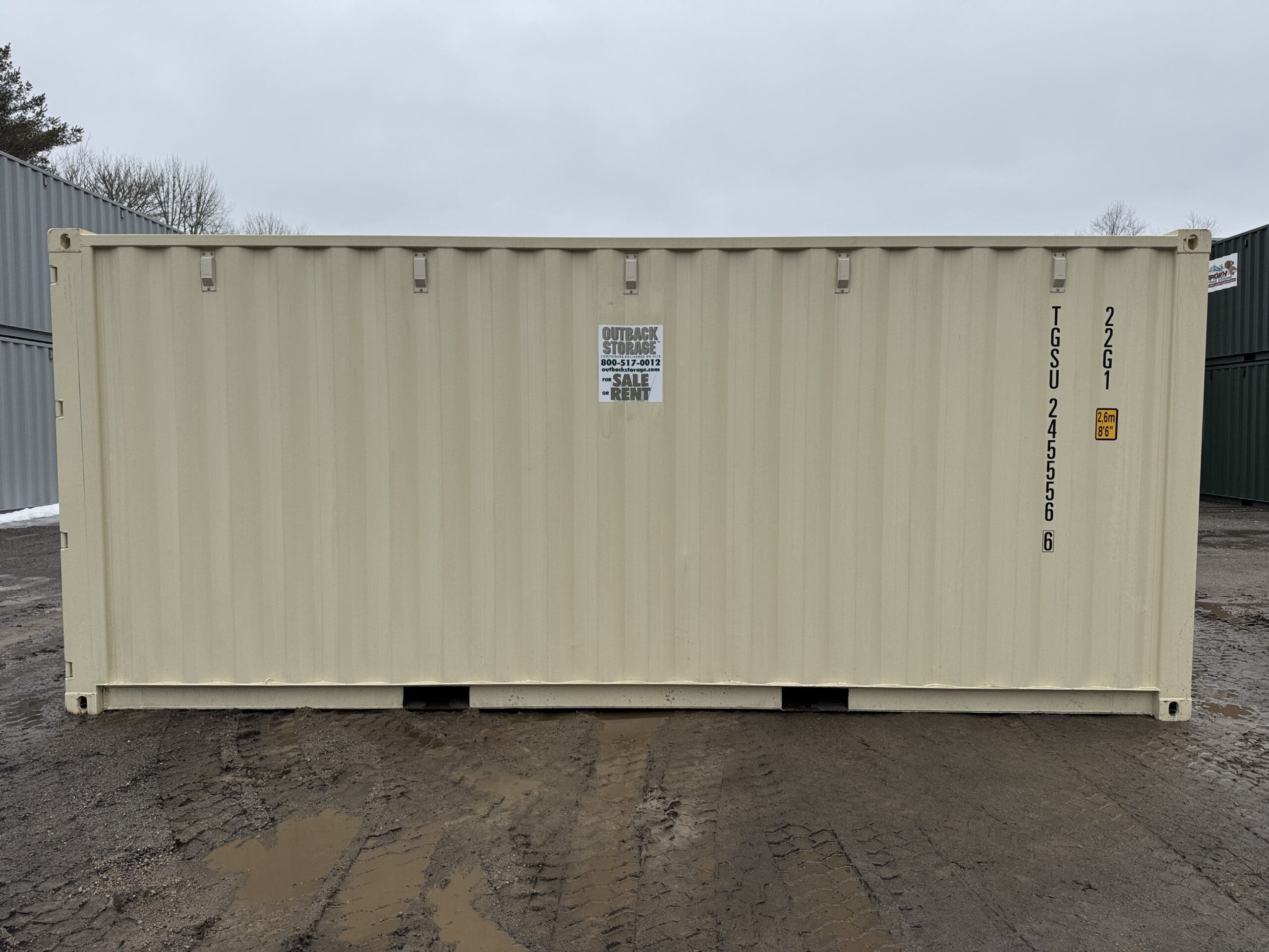 20ft New Shipping Container – Wind & Watertight – Beige — 20ft — new (image 10 of 12)