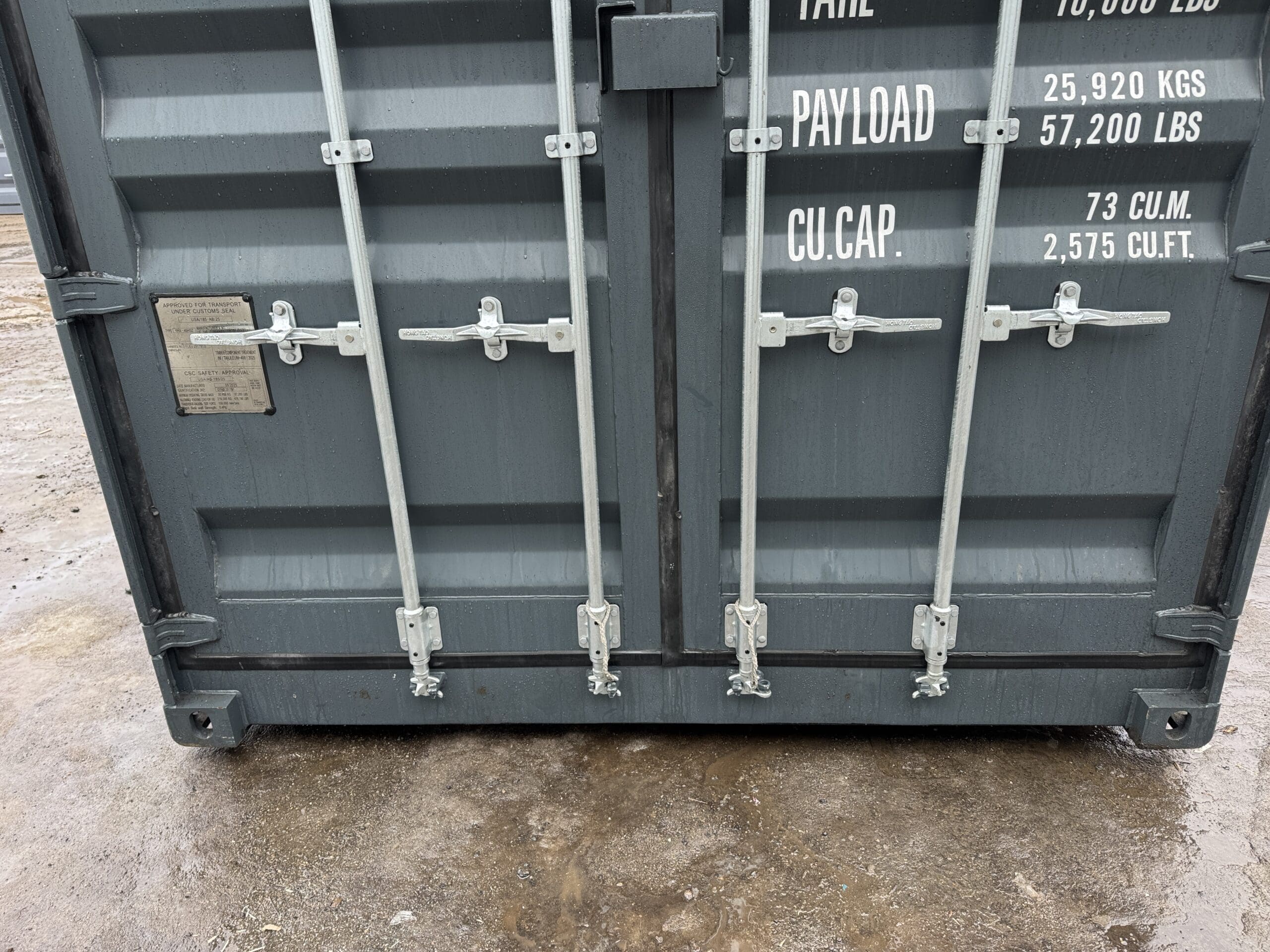 40ft New High Cube Shipping Container – Wind & Watertight – Dk Gray — 40ft — new (image 6 of 12)
