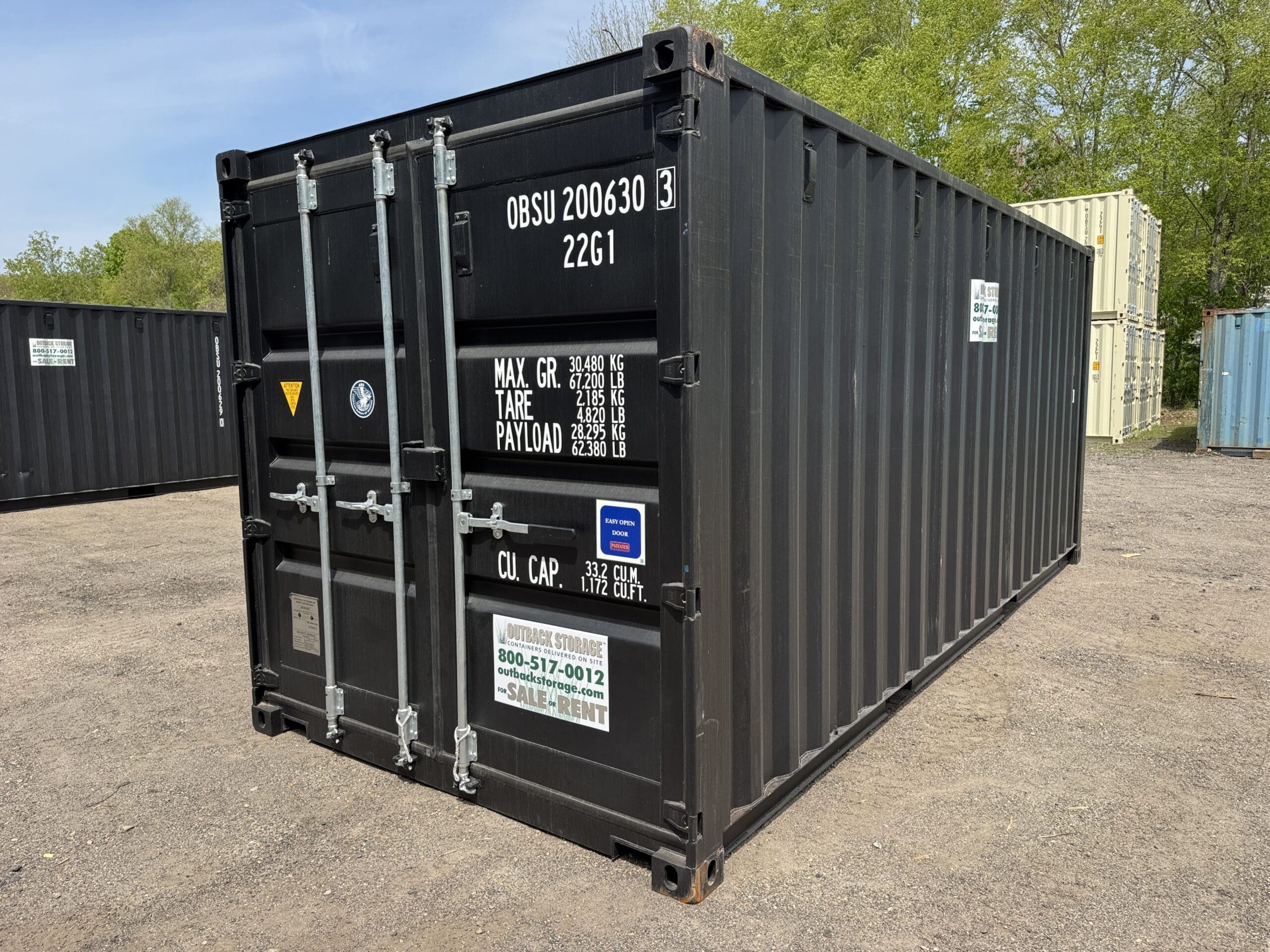 20ft New Shipping Container – Wind & Watertight – Black — 20ft — new (image 7 of 12)