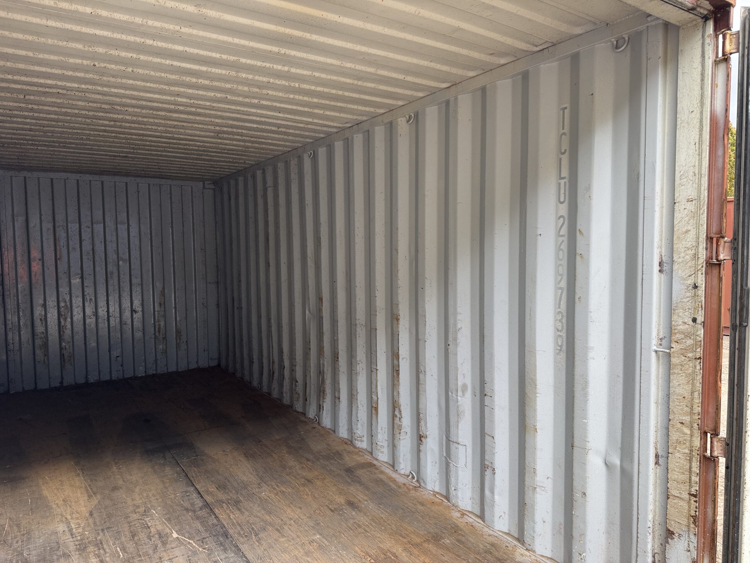 20ft Used Shipping Container – Wind & Watertight – Red — 20ft — used (image 8 of 12)