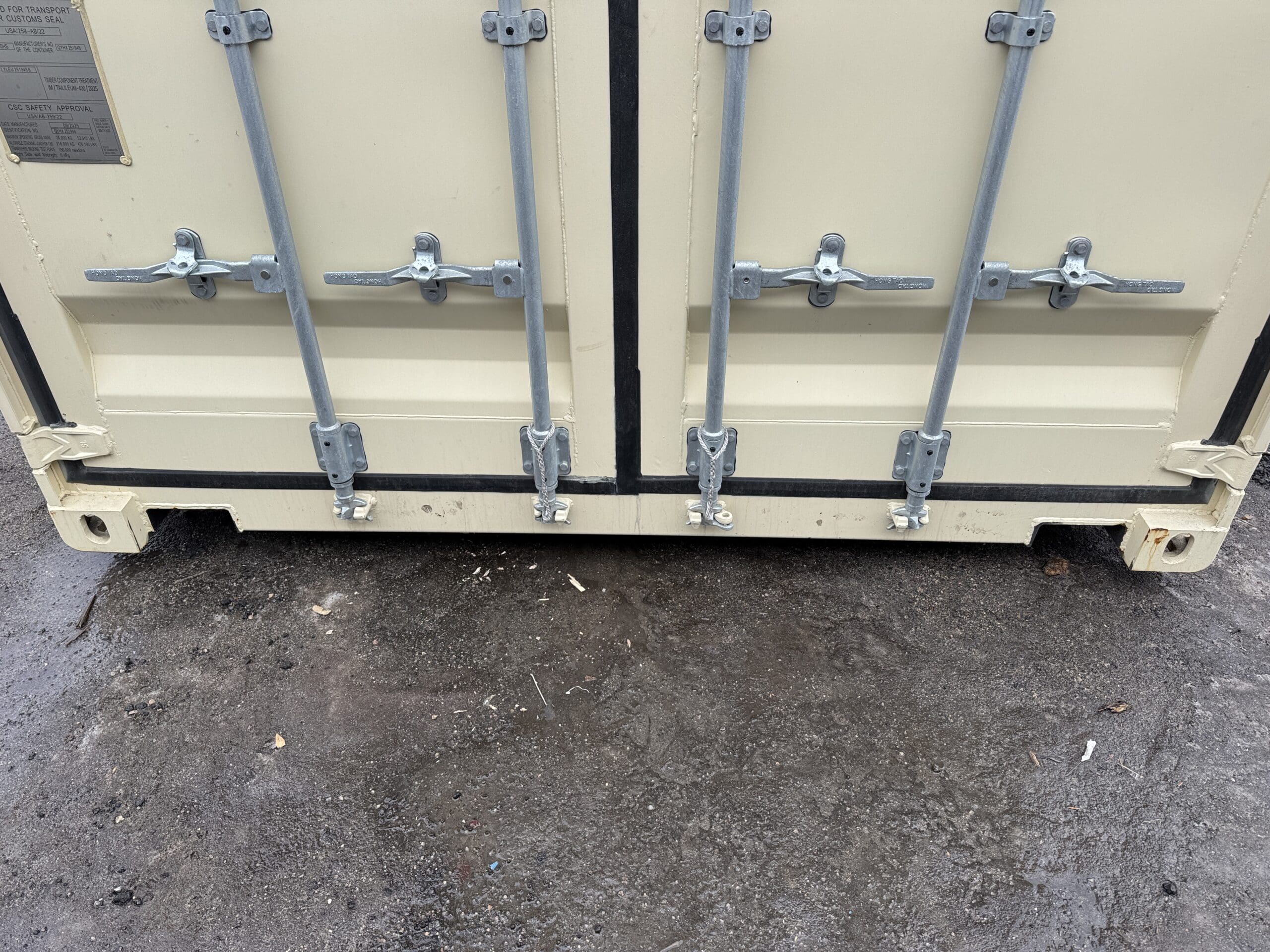 40ft New High Cube Shipping Container – Wind & Watertight – Beige — 40ft — new (image 5 of 12)