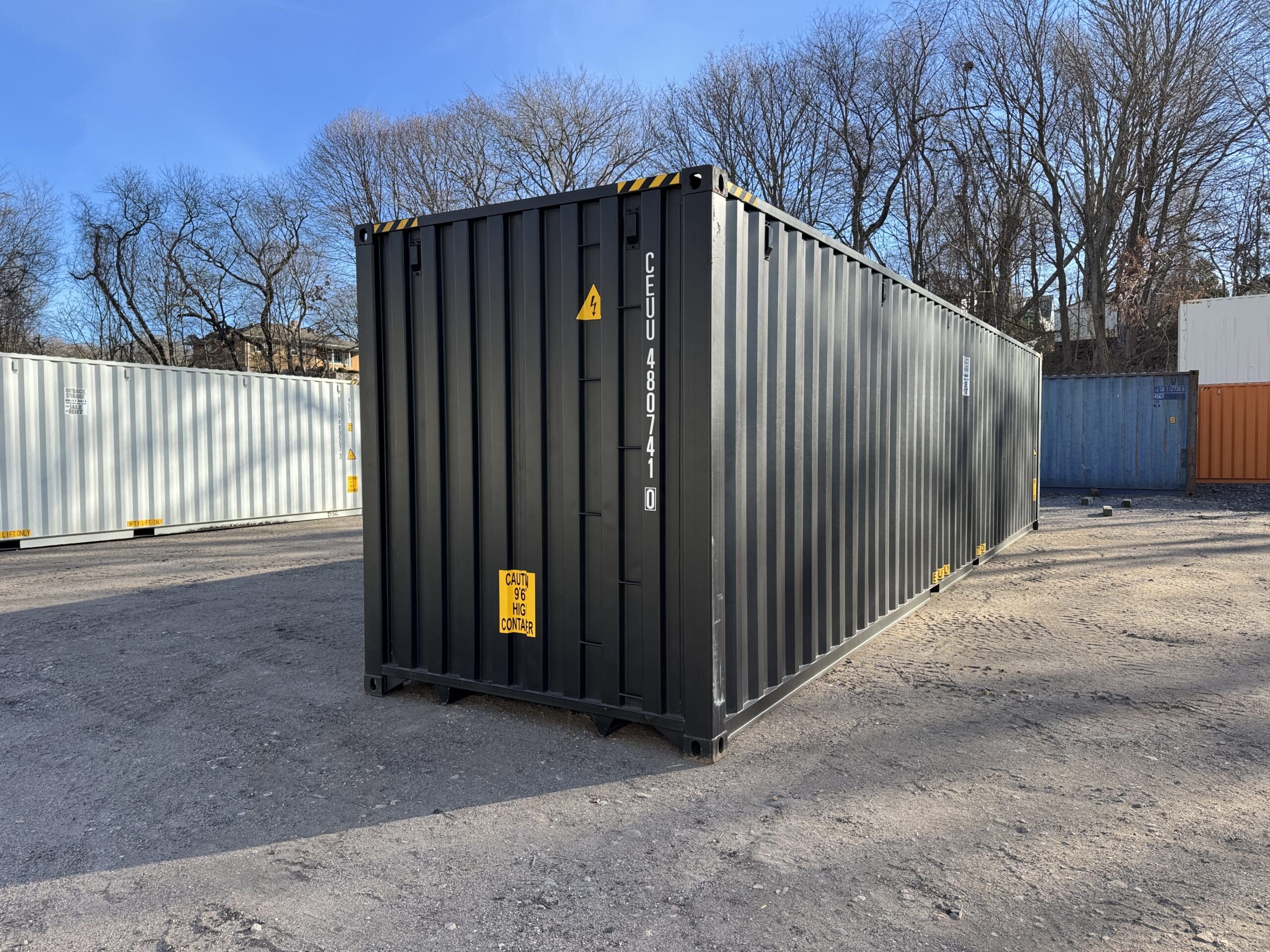 40ft New High Cube Shipping Container – Wind & Watertight – Black — 40ft — new (image 12 of 12)