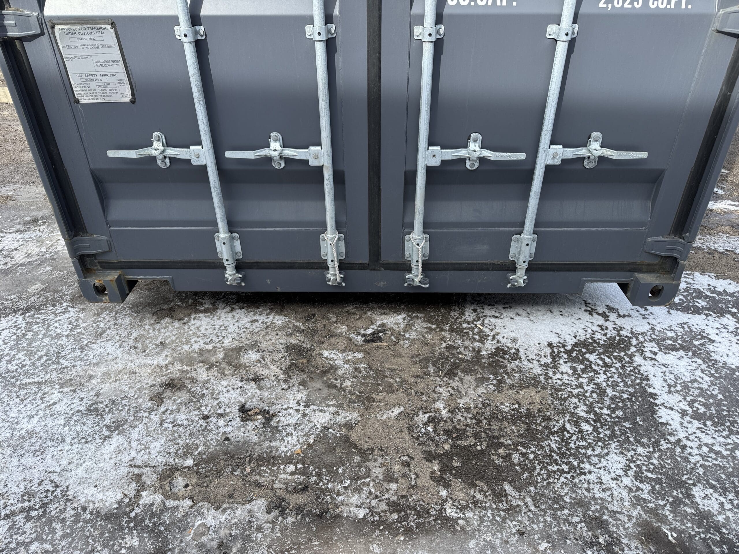 40ft New High Cube Shipping Container – Wind & Watertight – Dk Gray — 40ft — new (image 6 of 12)