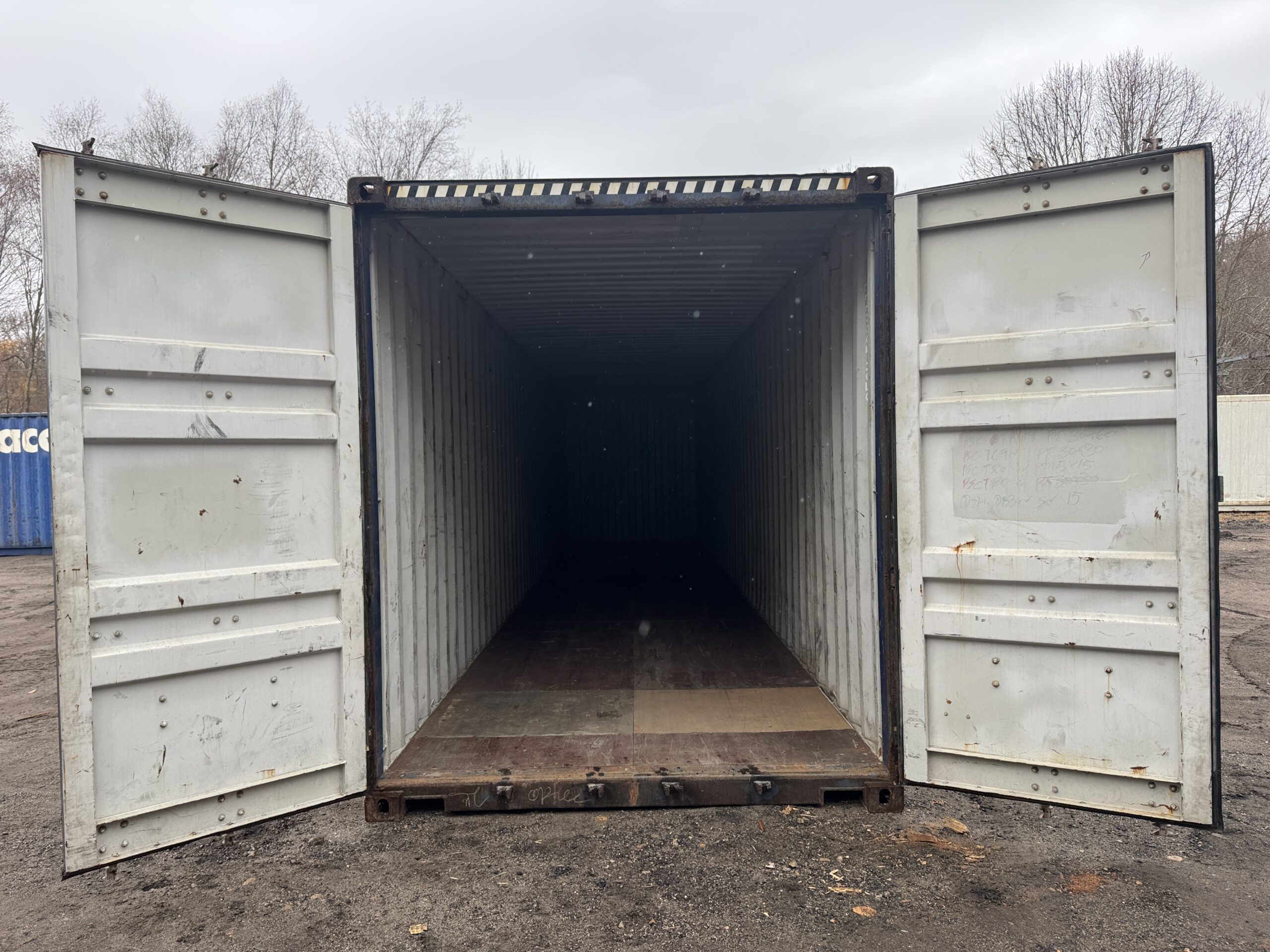 40ft Used High Cube Shipping Container – Wind & Watertight – Blue — 40ft — used (image 10 of 12)