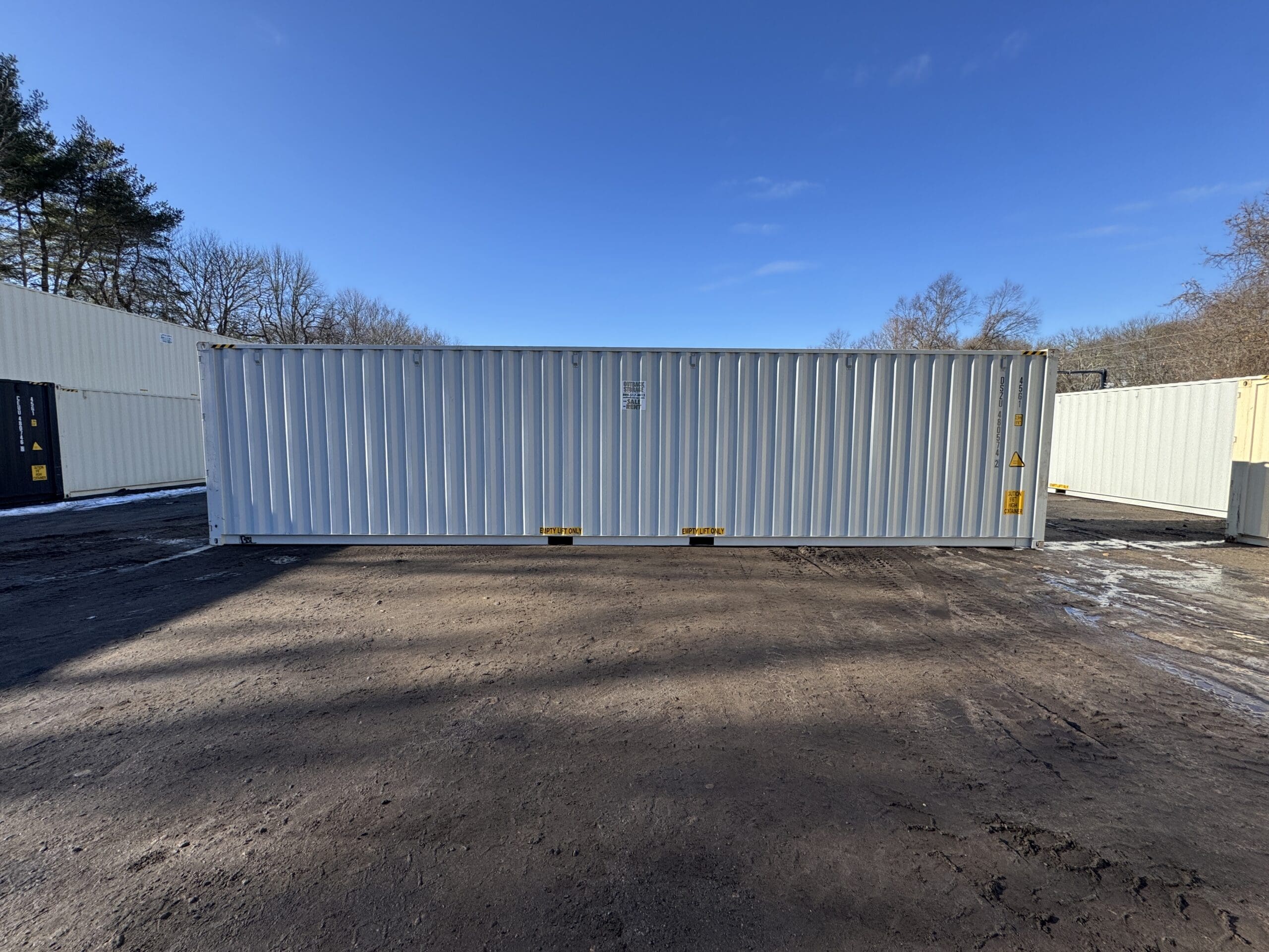 40ft New High Cube Shipping Container – Wind & Watertight – Lt Gray — 40ft — new (image 9 of 12)