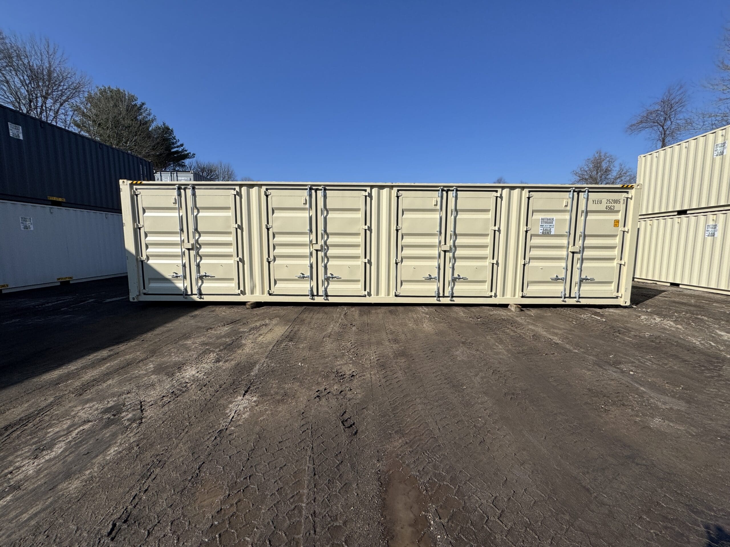 40ft New High Cube Shipping Container – Wind & Watertight – Beige — 40ft — new (image 9 of 12)