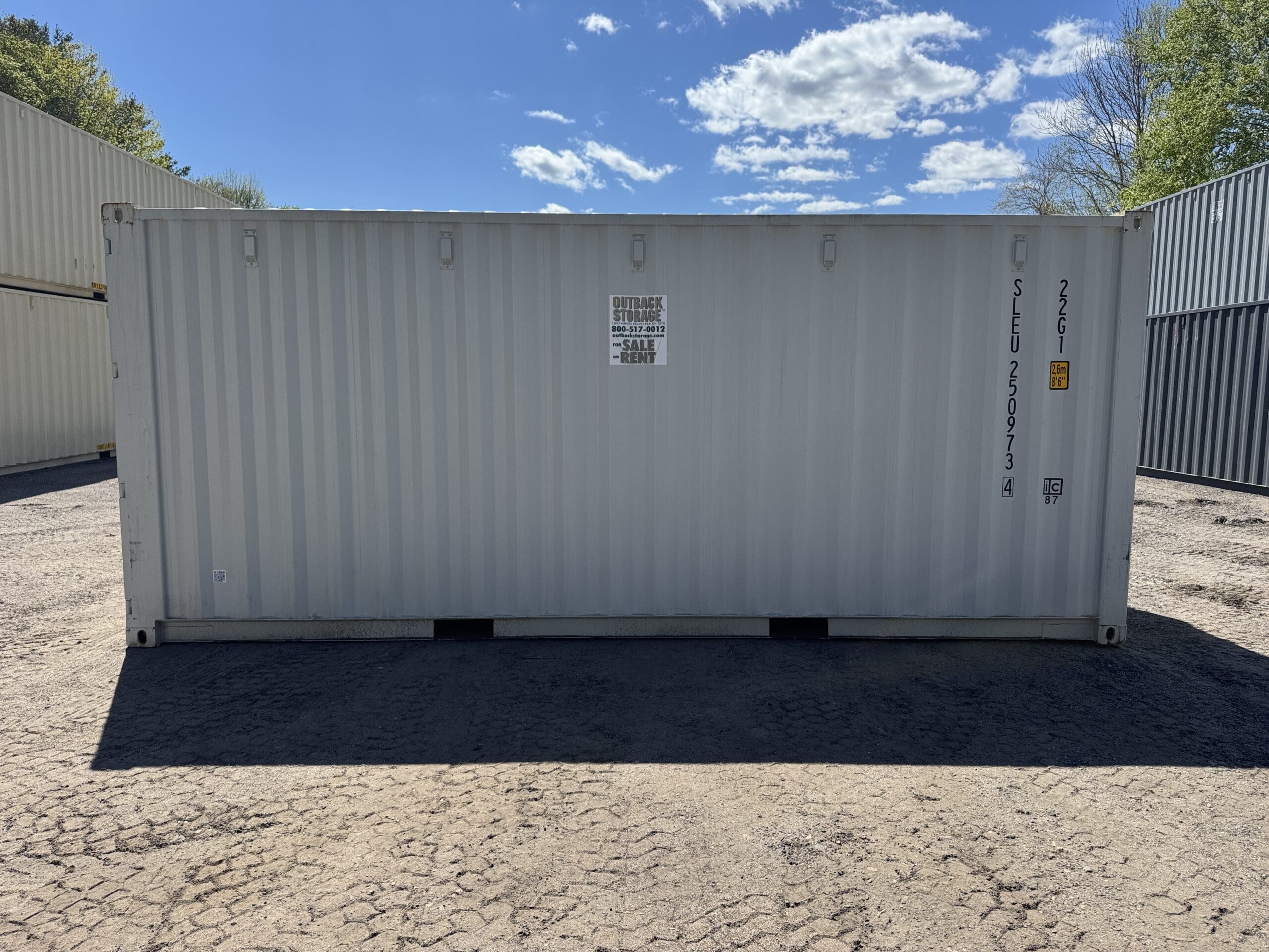 20ft New Shipping Container – Wind & Watertight – Gray — 20ft — new (image 9 of 12)