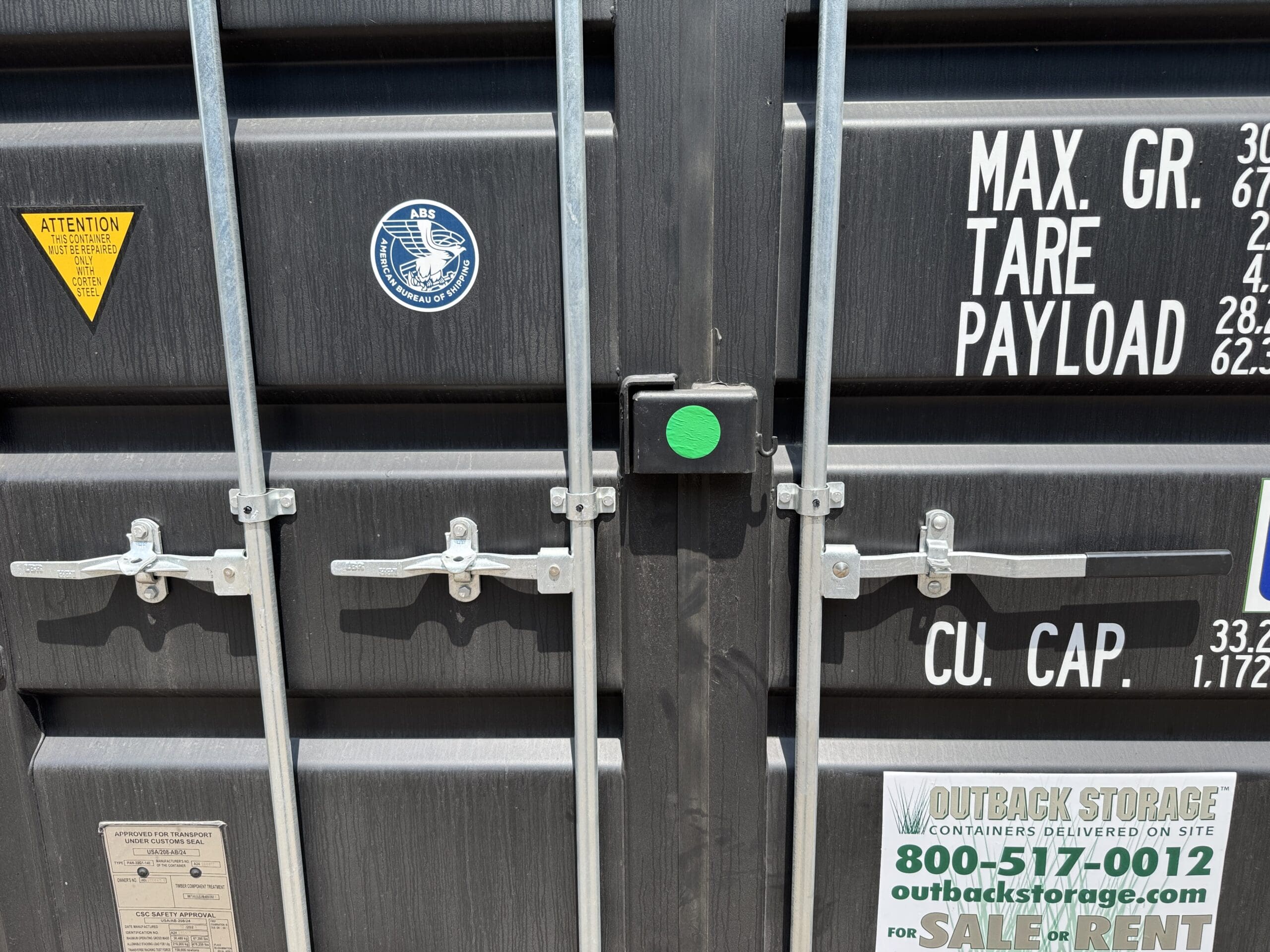 20ft New Shipping Container – Wind & Watertight – Black — 20ft — new (image 4 of 12)