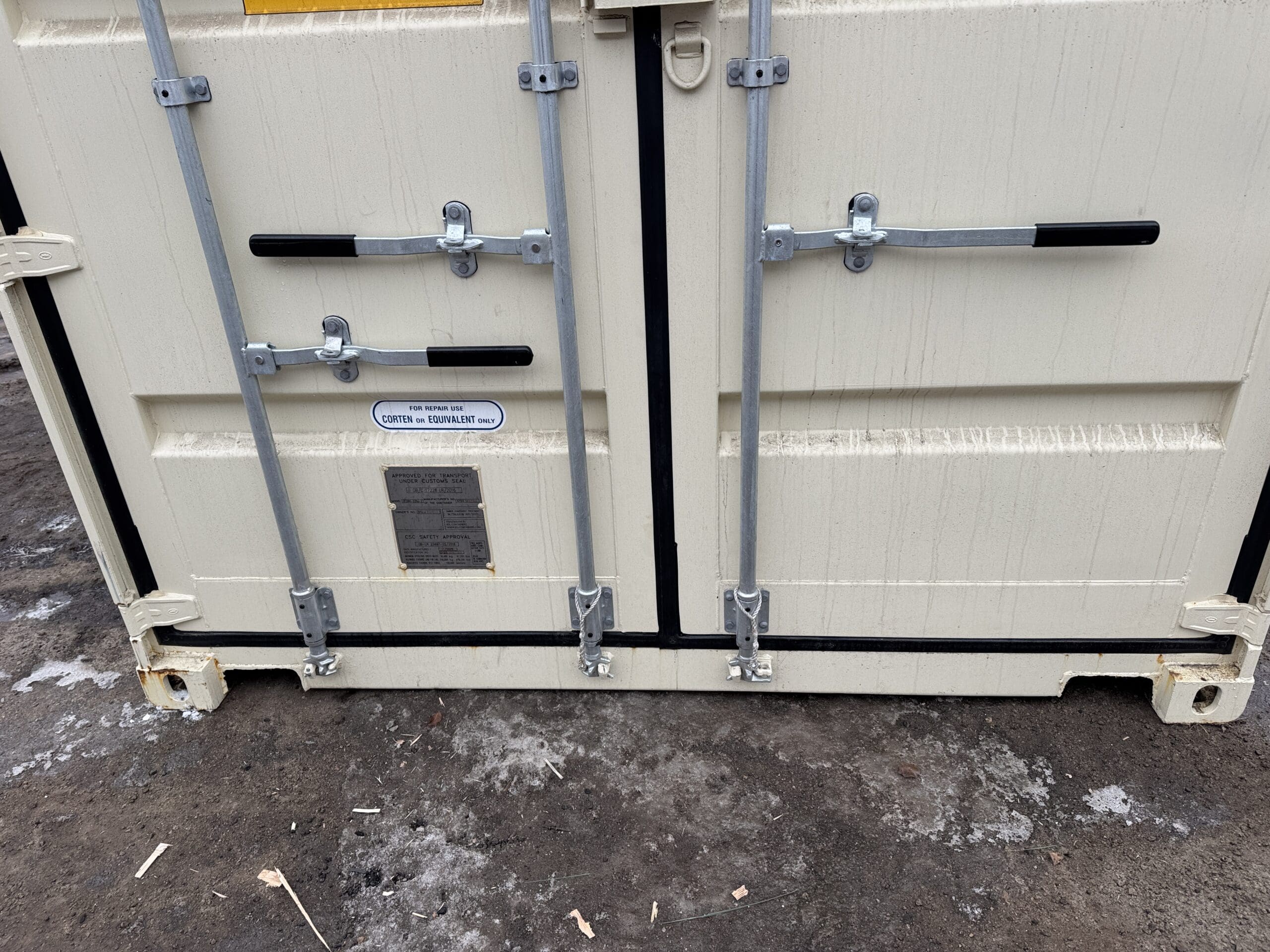 20ft New High Cube Shipping Container – Wind & Watertight – Beige — 20ft — new (image 6 of 12)
