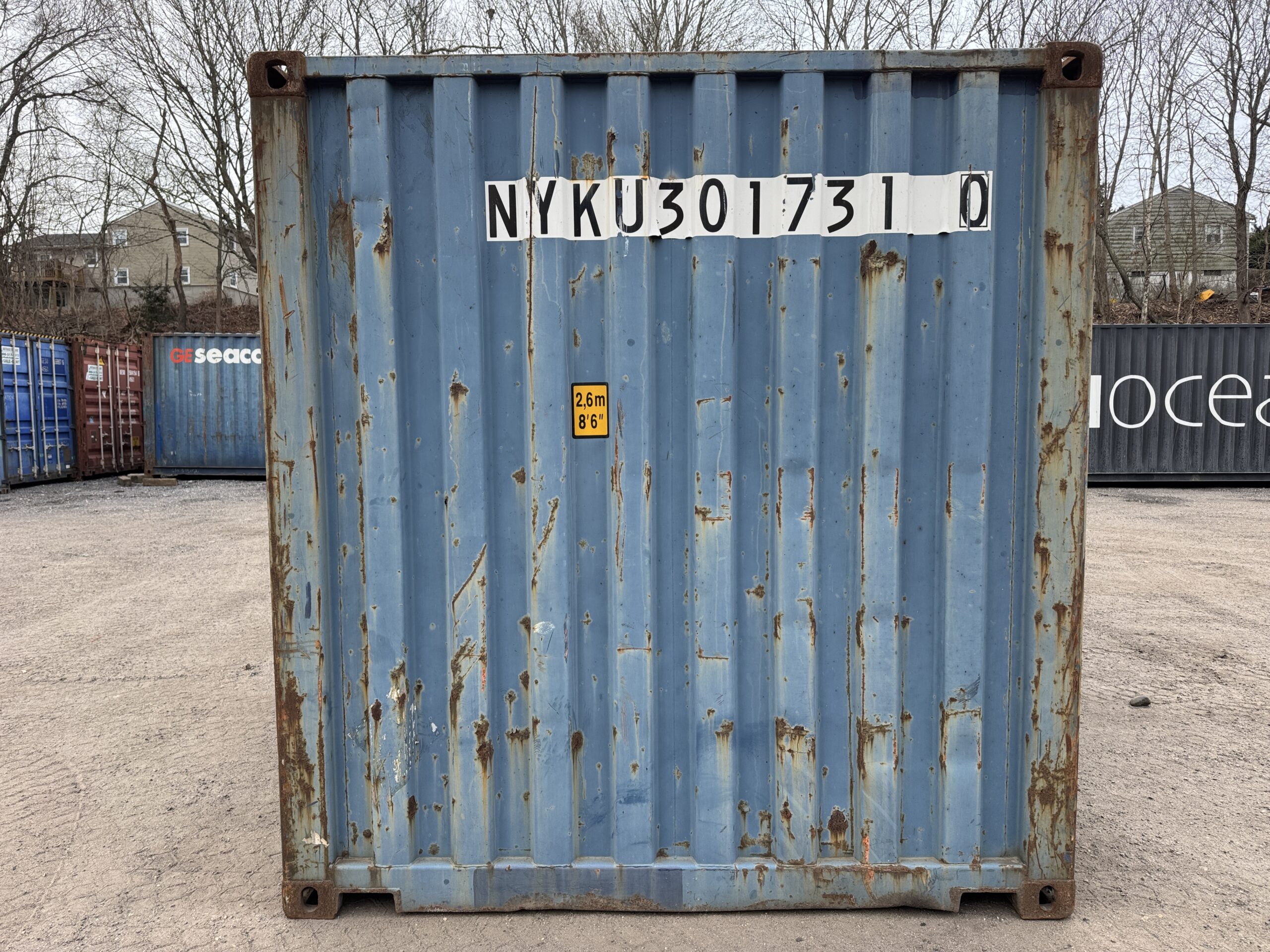 20ft Used Shipping Container – Wind & Watertight – Blue — 20ft — used (image 9 of 12)