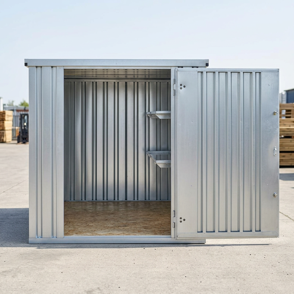 3M X 2.1M Flat Pack Storage Container – Galvanised Steel — new — storage containers (image 6 of 6)