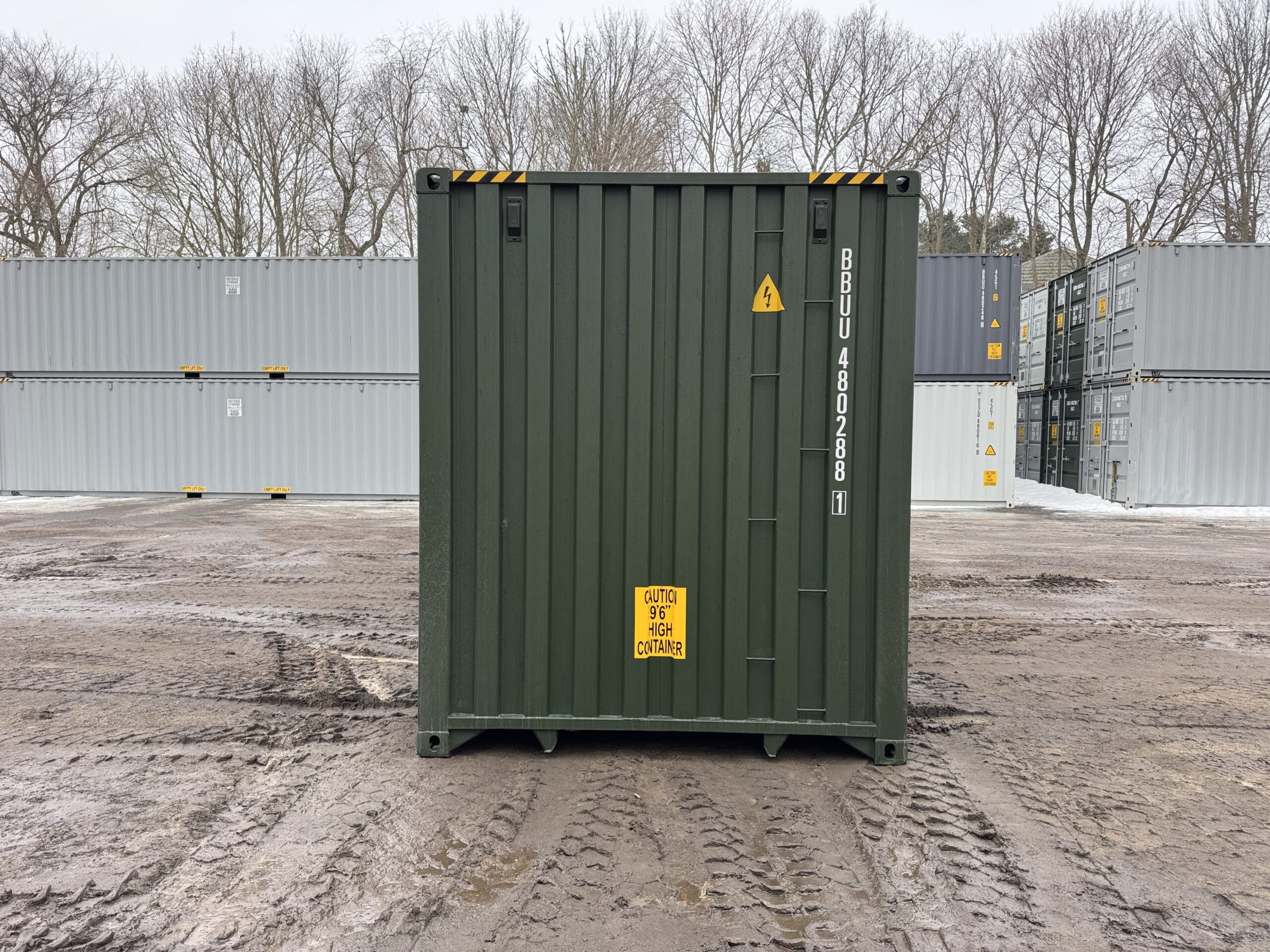 40ft New High Cube Shipping Container – Wind & Watertight – Green — 40ft — new (image 11 of 12)