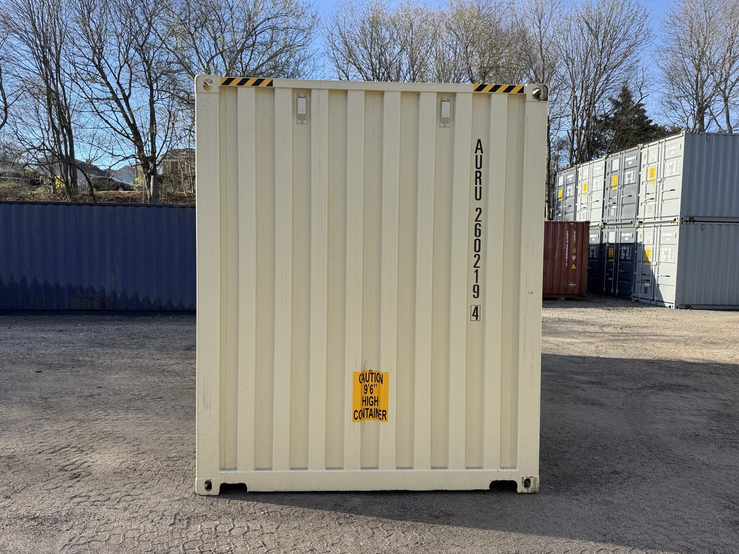 20ft New High Cube Shipping Container – Wind & Watertight – Beige — 20ft — new (image 11 of 12)