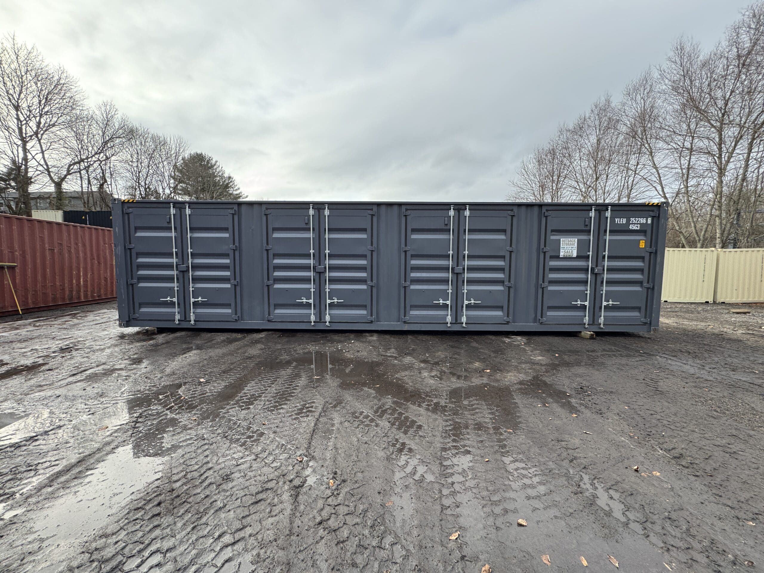 40ft New High Cube Shipping Container – Wind & Watertight – Dk Gray — 40ft — new (image 9 of 12)