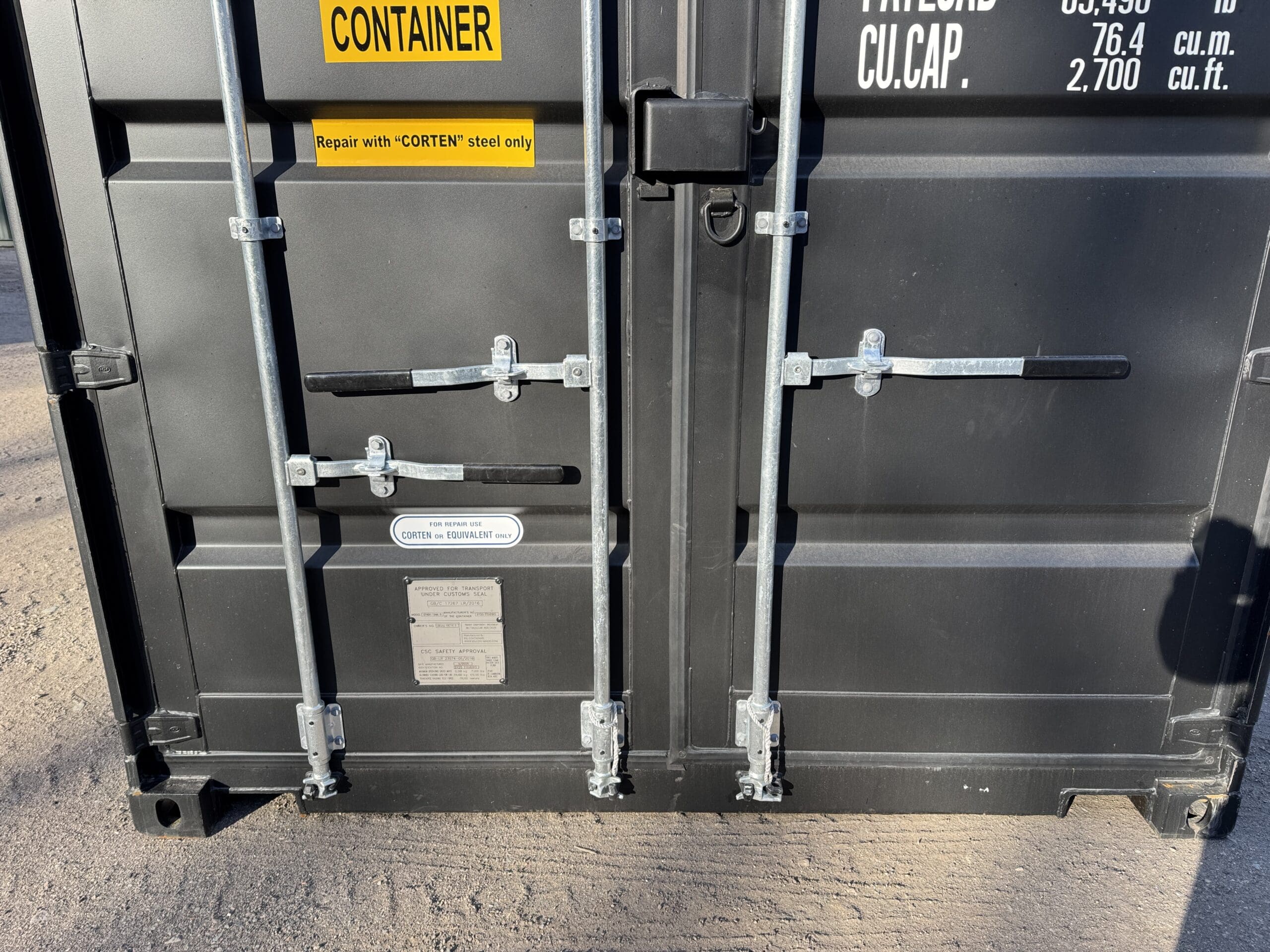 40ft New High Cube Shipping Container – Wind & Watertight – Black — 40ft — new (image 6 of 12)