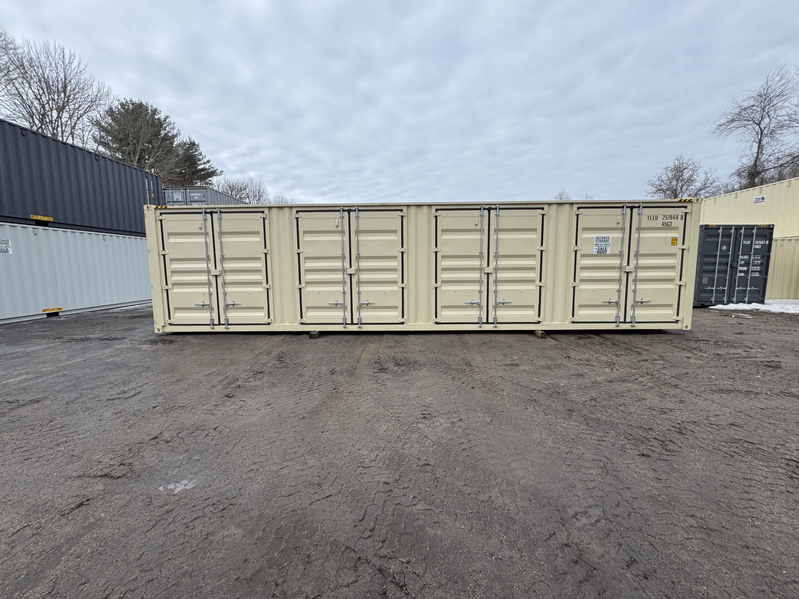 40ft New High Cube Shipping Container – Wind & Watertight – Beige — 40ft — new (image 8 of 12)