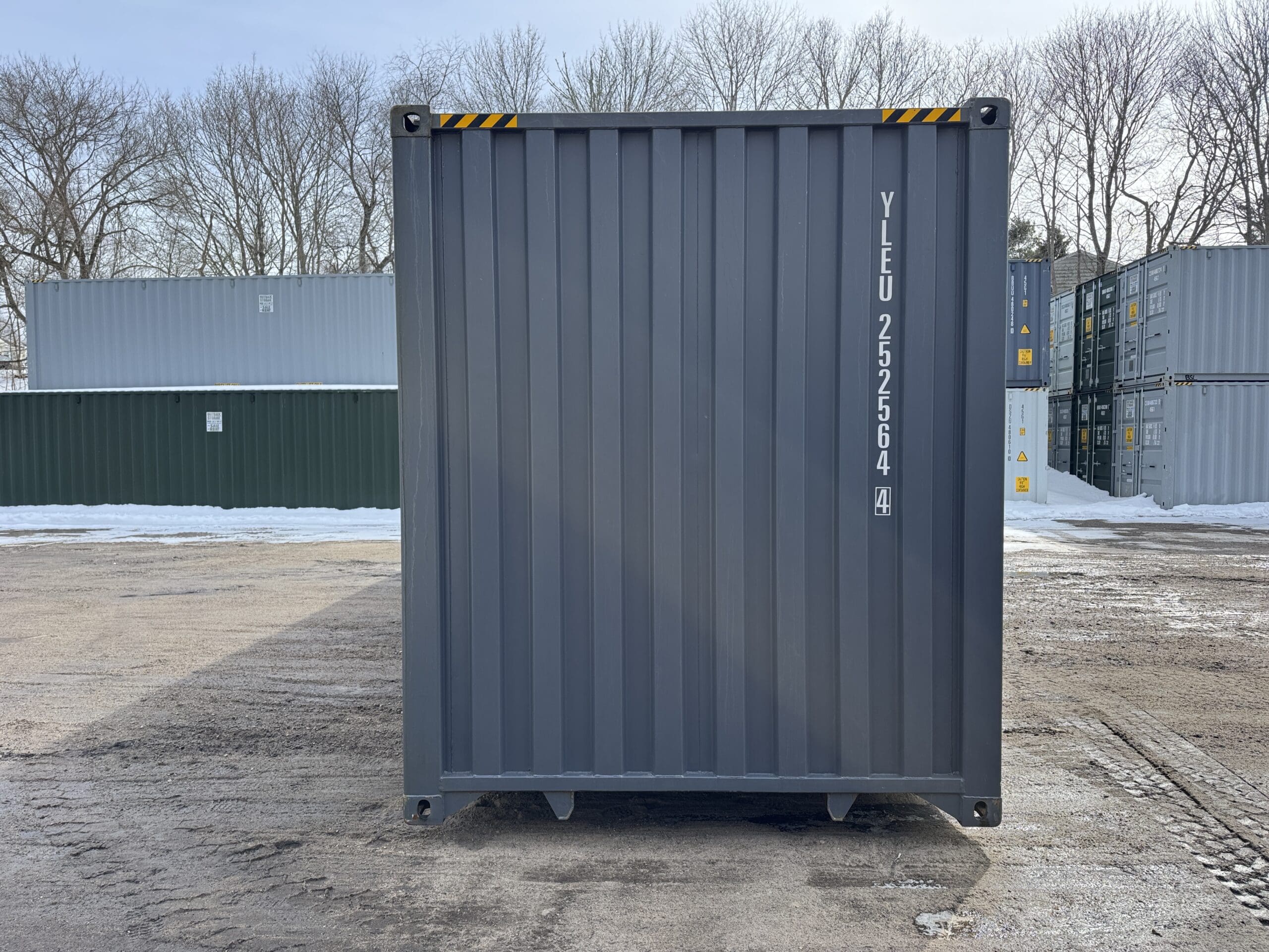40ft New High Cube Shipping Container – Wind & Watertight – Dk Gray — 40ft — new (image 2 of 12)