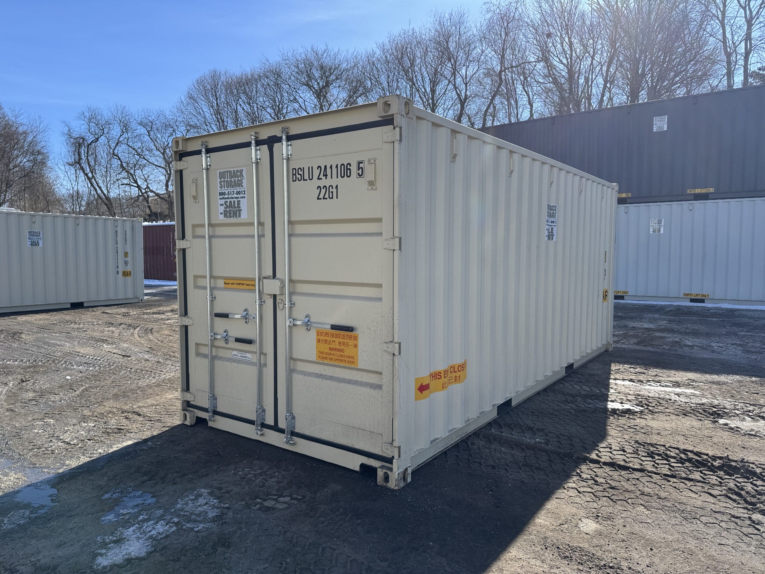 20ft New Shipping Container – Wind & Watertight – Beige — 20ft — new (image 12 of 12)