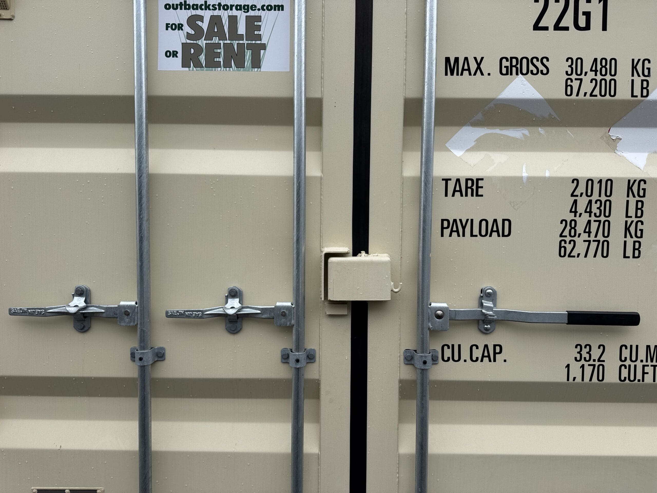 20ft New Shipping Container – Wind & Watertight – Beige — 20ft — new (image 4 of 12)
