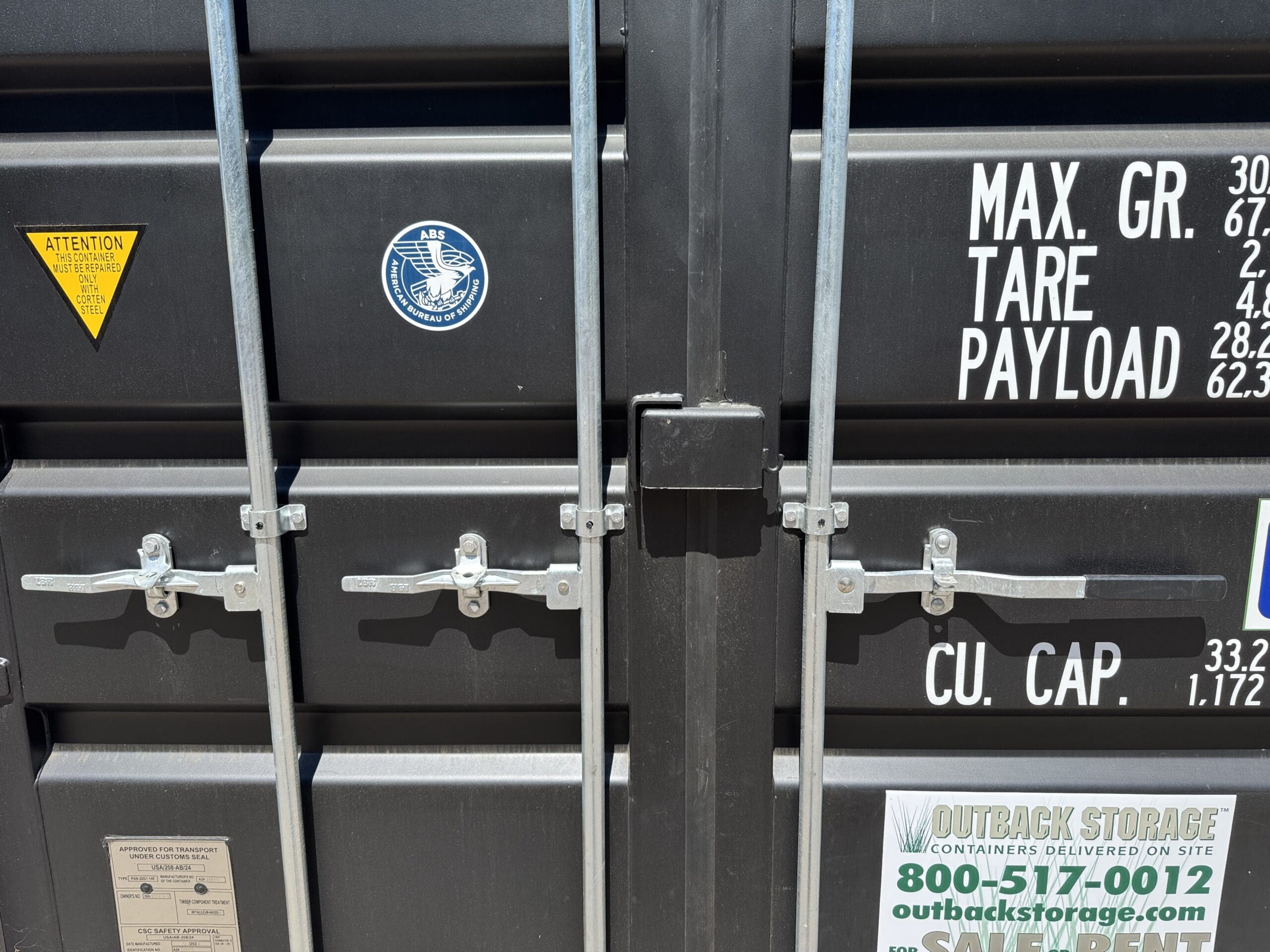 20ft New Shipping Container – Wind & Watertight – Black — 20ft — new (image 4 of 12)