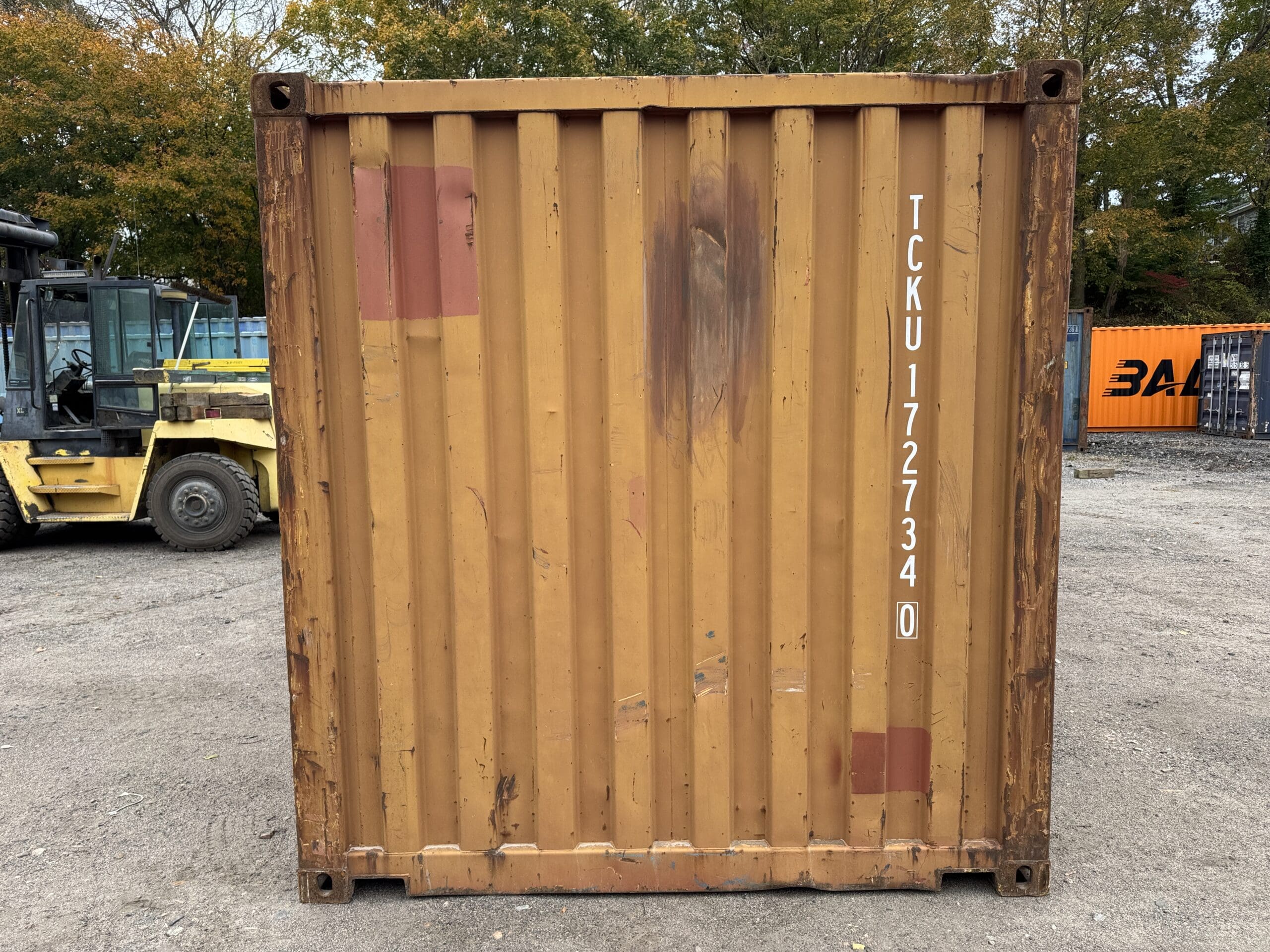 20ft Used Shipping Container – Wind & Watertight – Burnt Orange — 20ft — used (image 9 of 12)