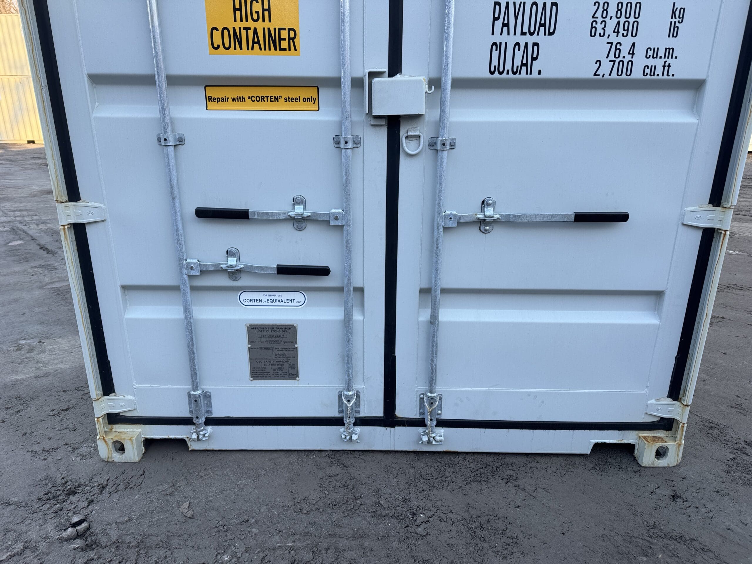 40ft New High Cube Shipping Container – Wind & Watertight – Gray — 40ft — new (image 6 of 12)