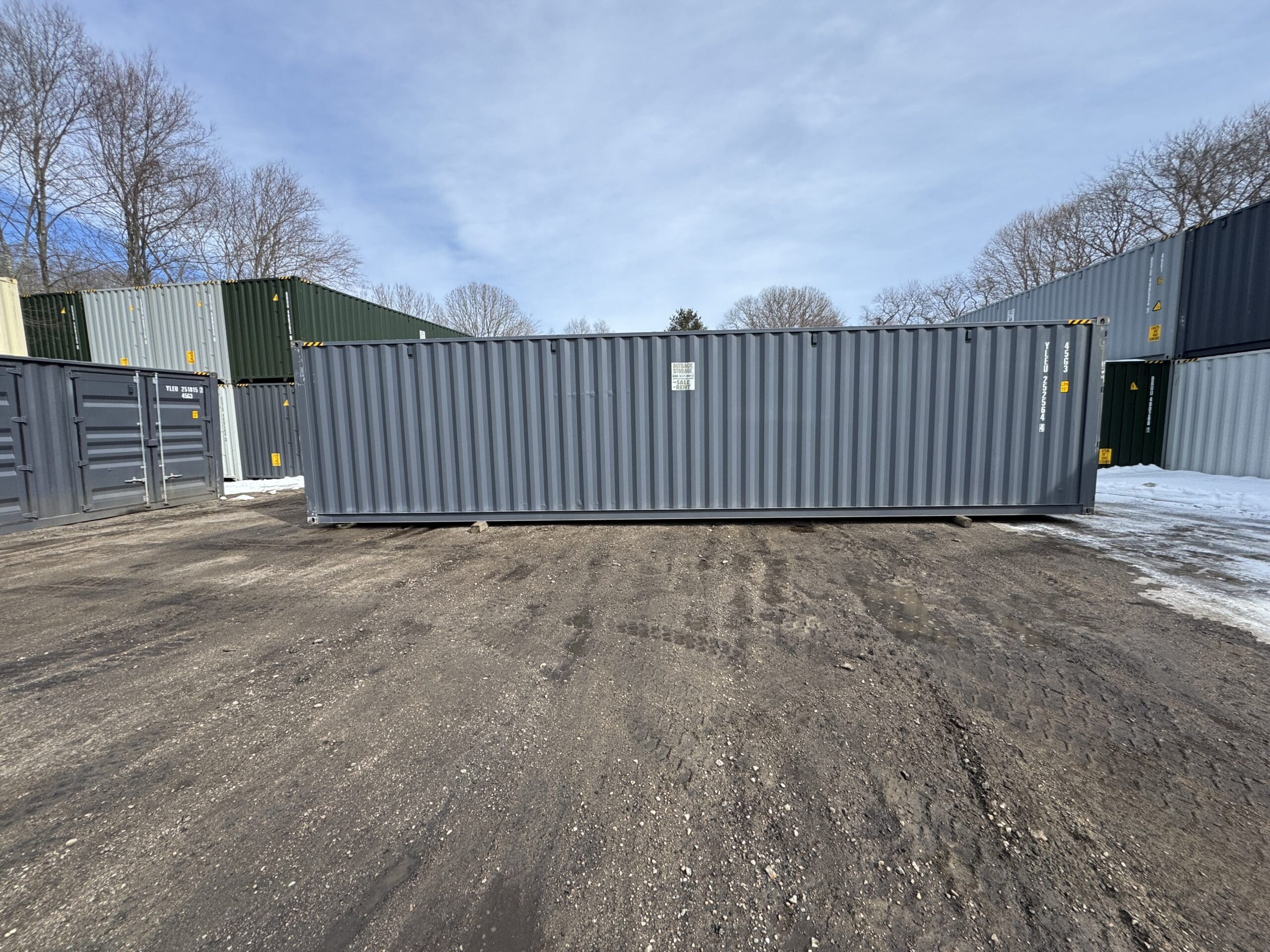 40ft New High Cube Shipping Container – Wind & Watertight – Dk Gray — 40ft — new (image 4 of 12)