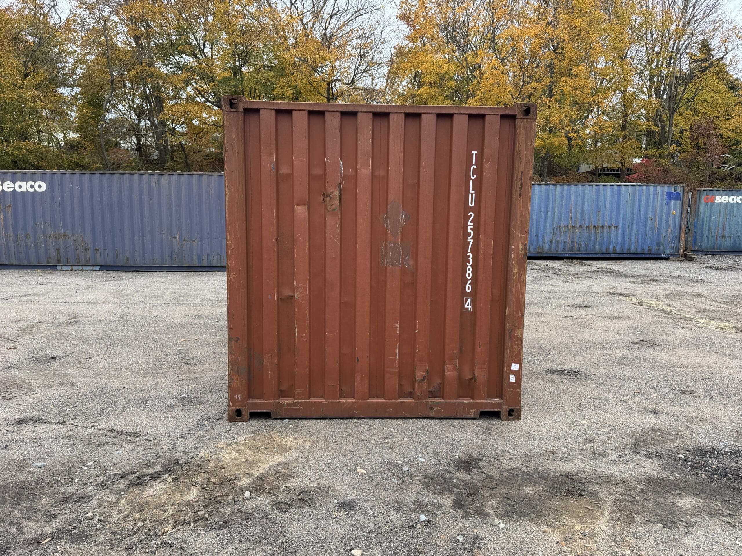 20ft Used Shipping Container – Wind & Watertight – Red — 20ft — used (image 10 of 12)