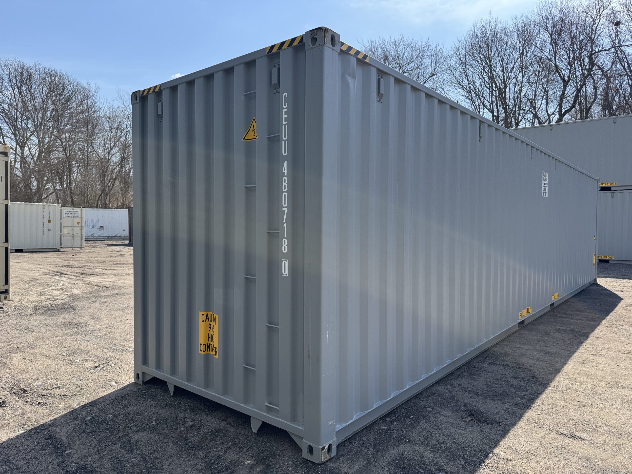 40ft New High Cube Shipping Container – Wind & Watertight – Gray — 40ft — new (image 12 of 12)
