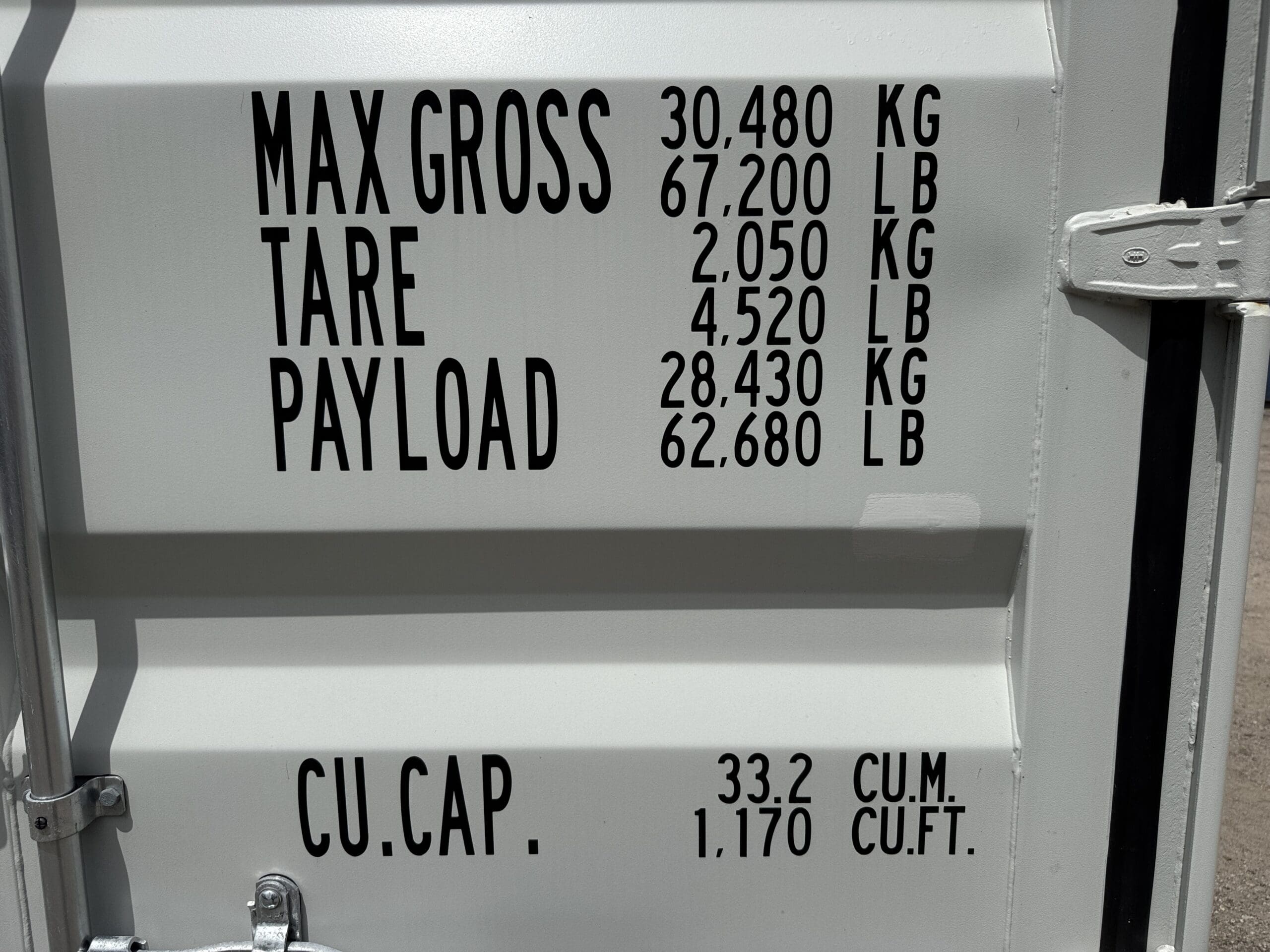 20ft New Shipping Container – Wind & Watertight – Gray — 20ft — new (image 4 of 12)