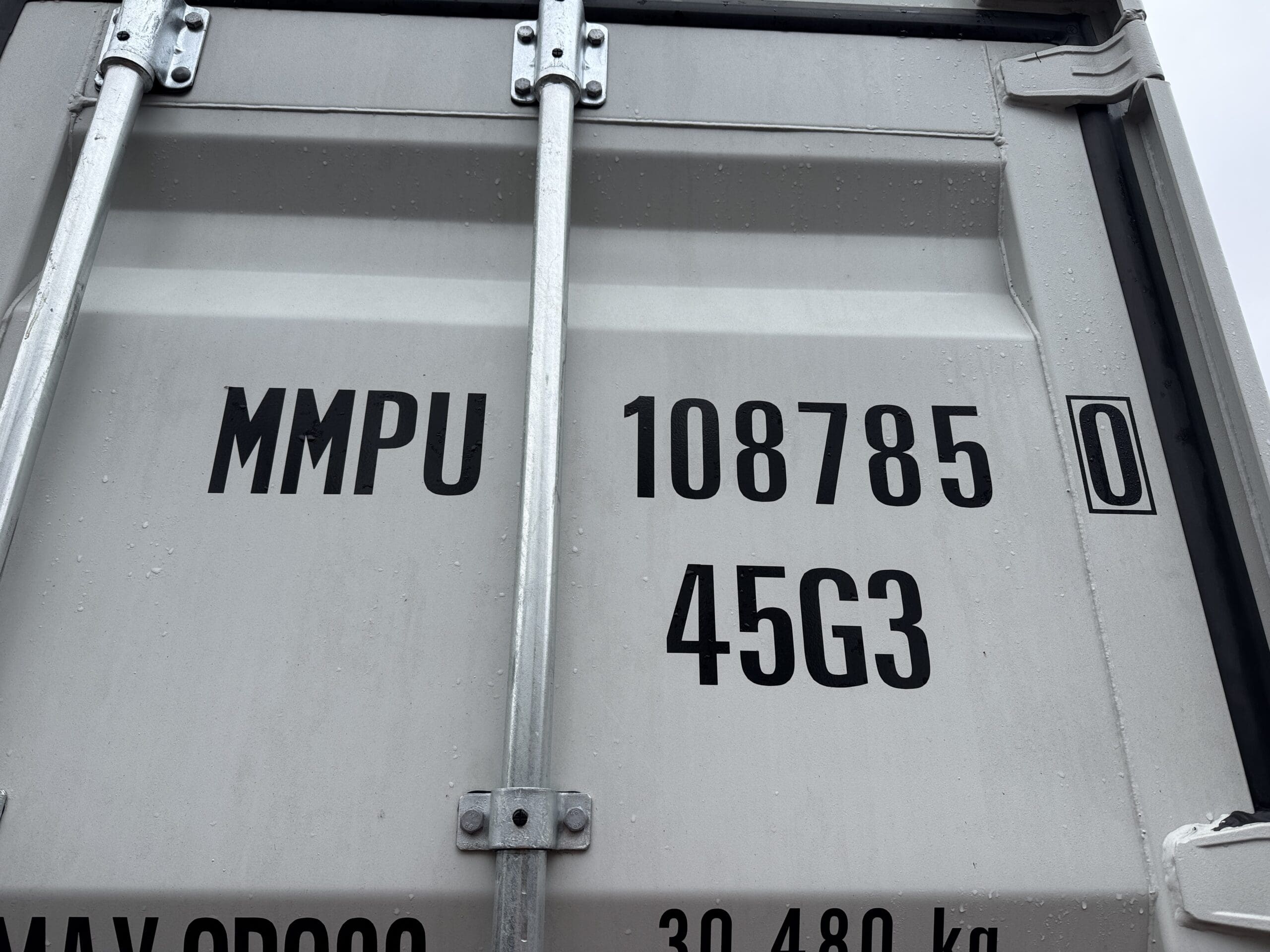 40ft New High Cube Shipping Container – Wind & Watertight – Lt Gray — 40ft — new (image 2 of 12)