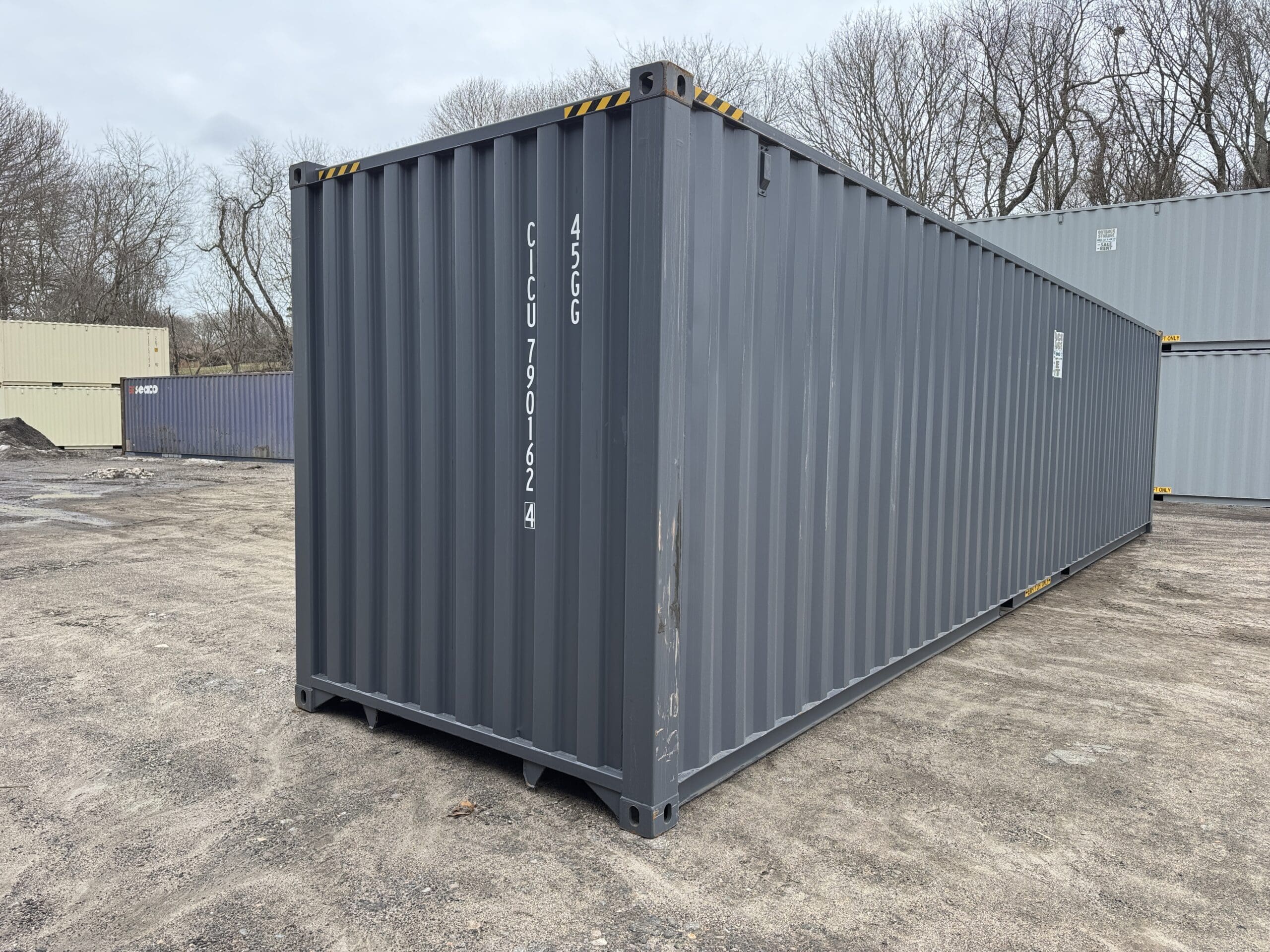 40ft New High Cube Shipping Container – Wind & Watertight – Dk Gray — 40ft — new (image 11 of 12)
