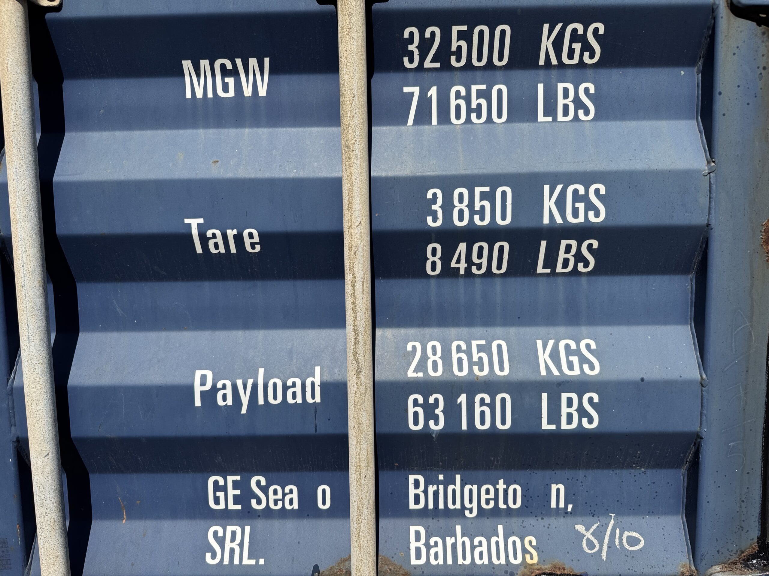 40ft Used High Cube Shipping Container – Wind & Watertight – Blue — 40ft — used (image 5 of 12)