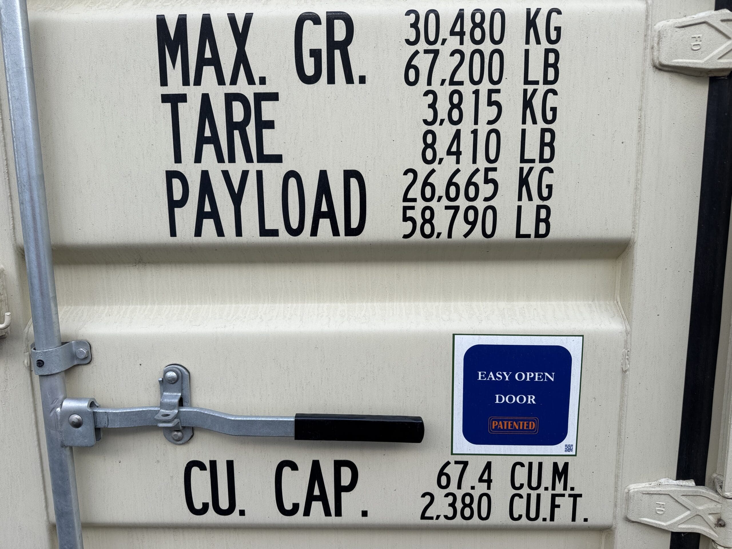 40ft New Shipping Container – Wind & Watertight – Beige — 40ft — new (image 4 of 12)