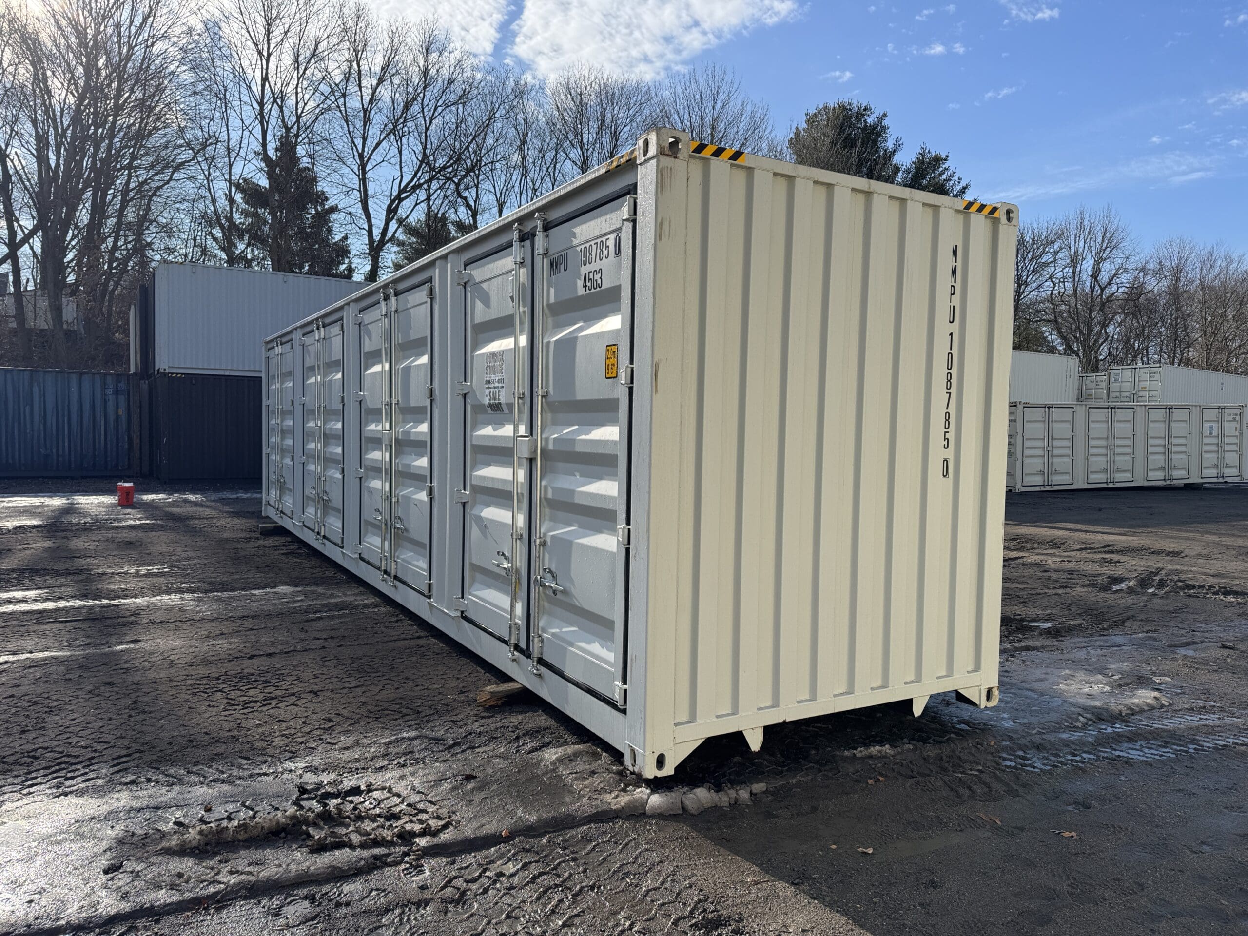 40ft New High Cube Shipping Container – Wind & Watertight – Lt Gray — 40ft — new (image 10 of 12)