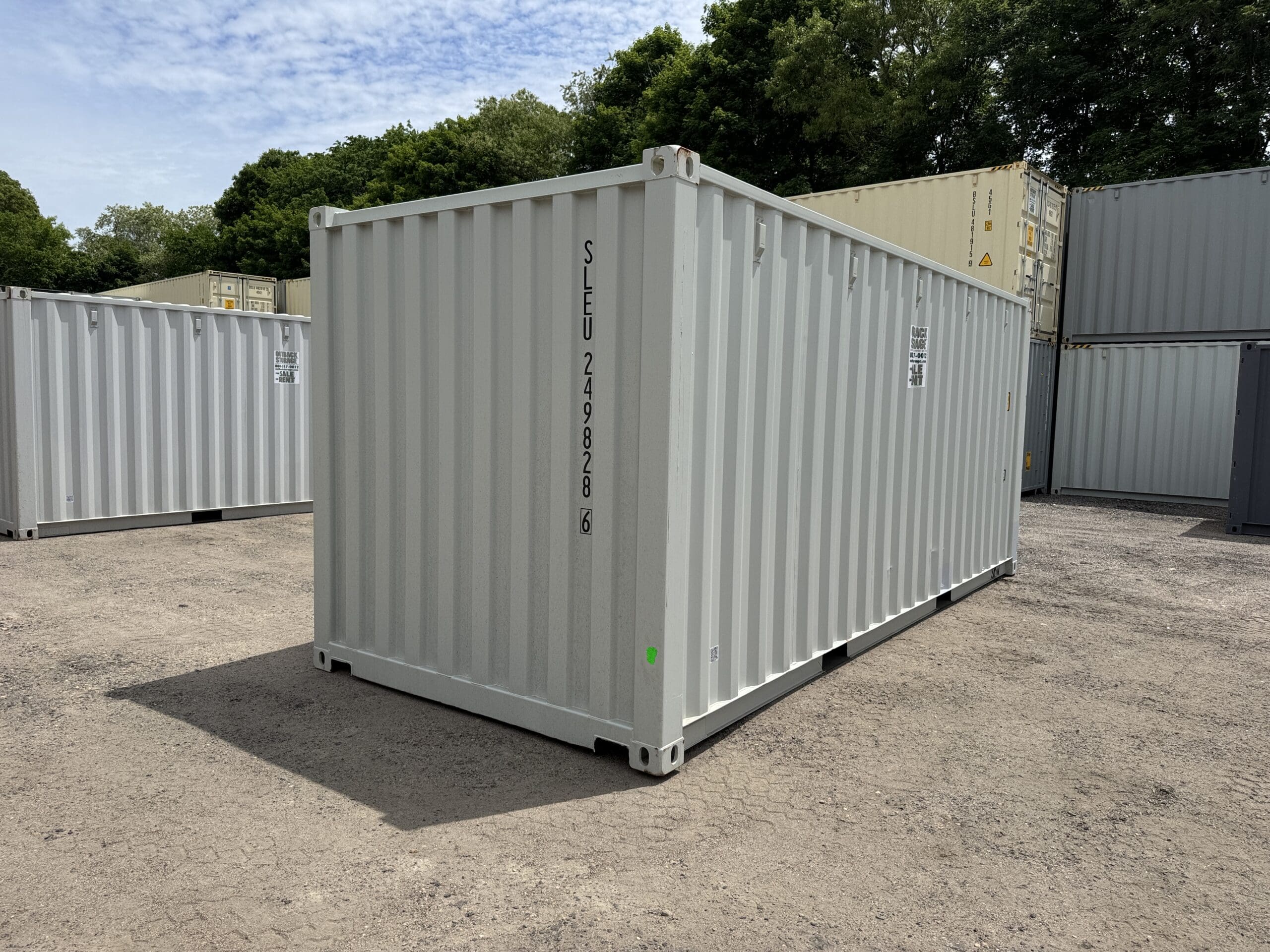 20ft New Shipping Container – Wind & Watertight – Gray — 20ft — new (image 12 of 12)