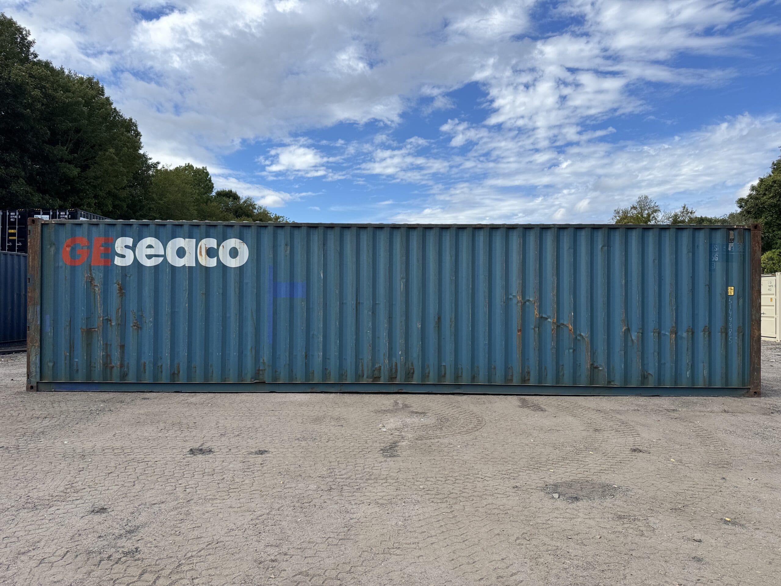 40ft Used High Cube Shipping Container – Wind & Watertight – Blue — 40ft — used (image 7 of 12)