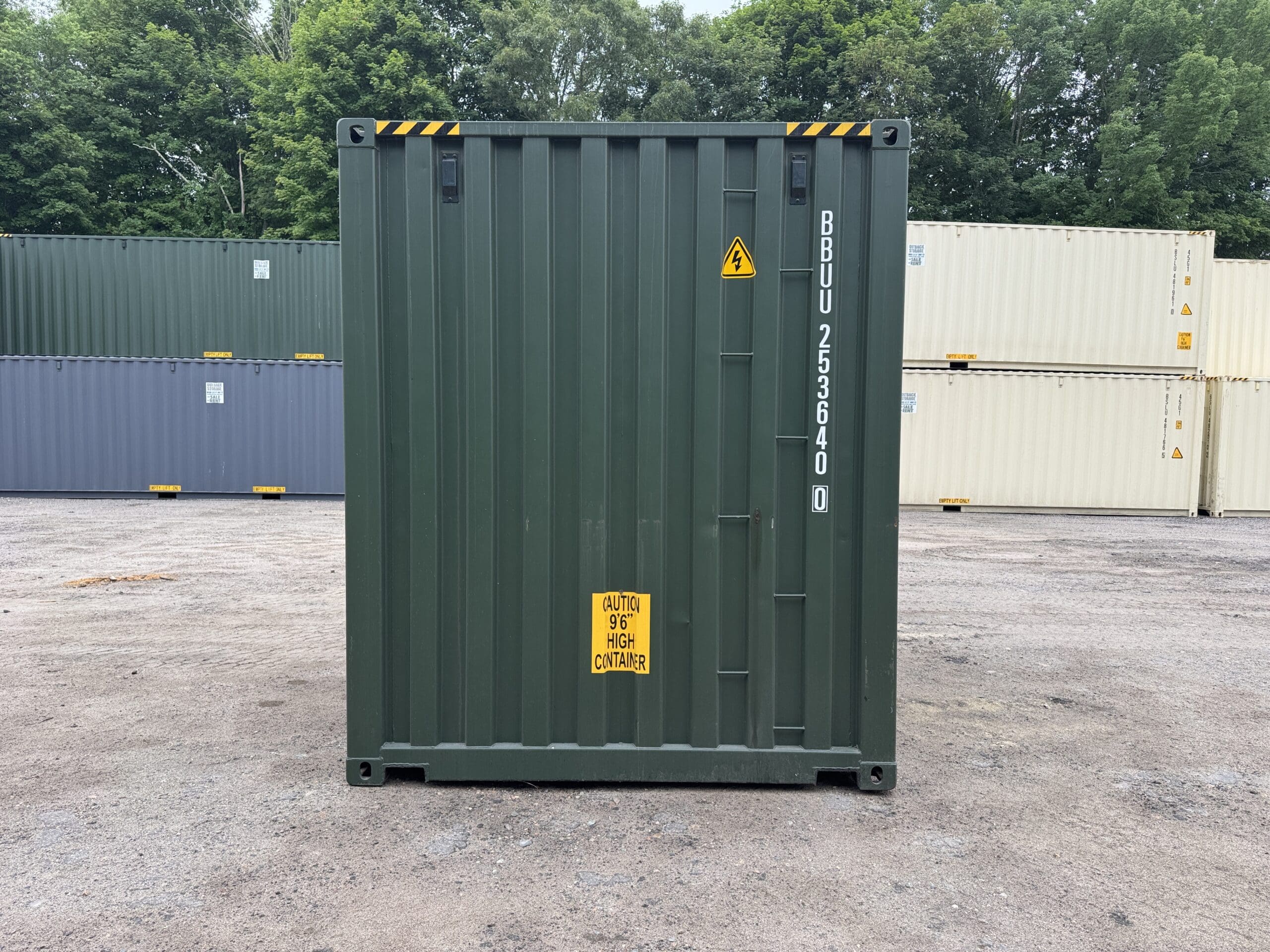 20ft New High Cube Shipping Container – Wind & Watertight – Green — 20ft — new (image 11 of 12)