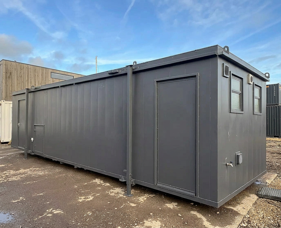 32 x 10 ft Custom Cabin — Canteen/Office with New WC/Wash Room, Kitchenette, Meeting Room — No 725 — refurbished (image 5 of 6)