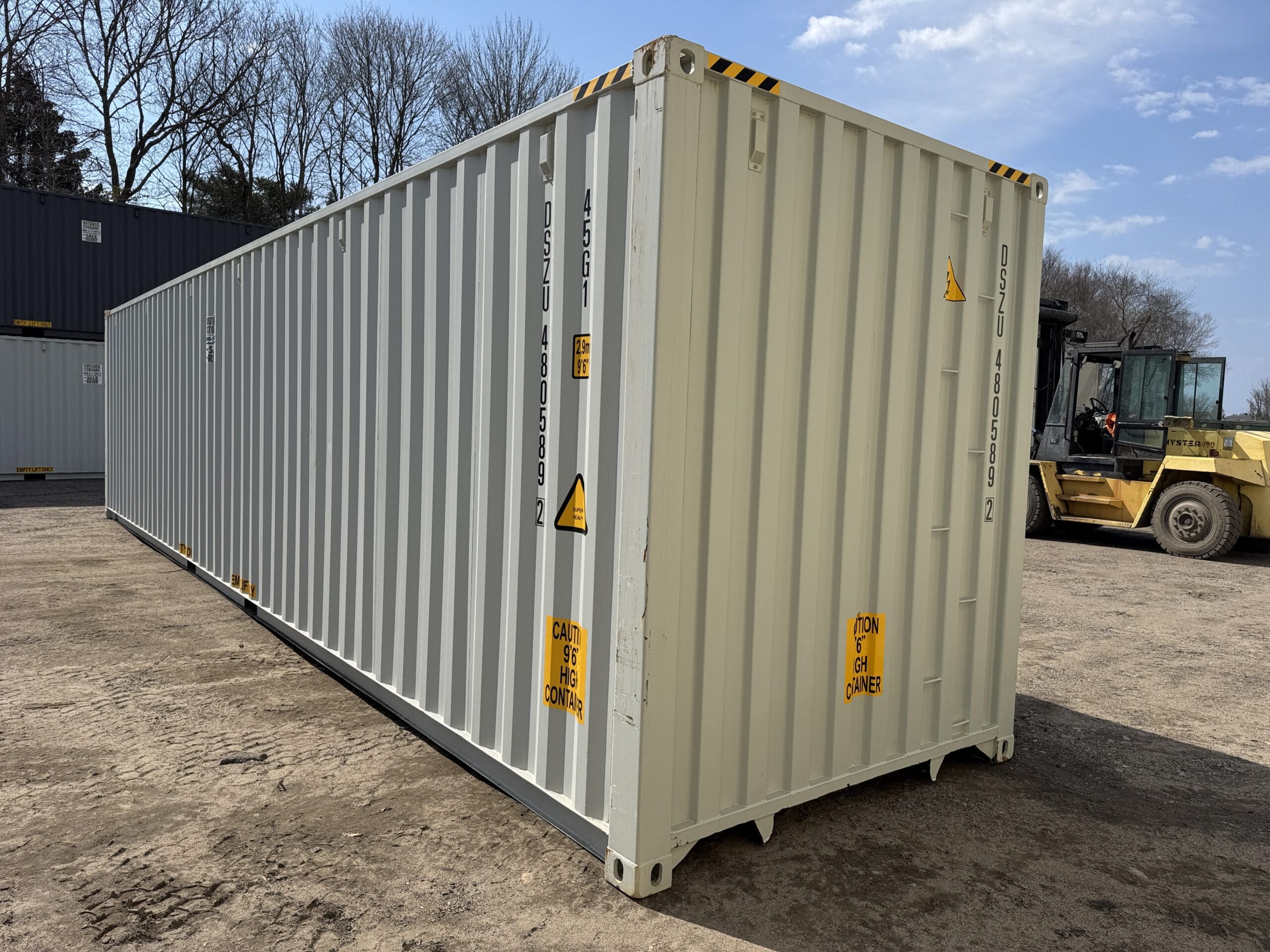 40ft New High Cube Shipping Container – Wind & Watertight – Gray — 40ft — new (image 9 of 12)